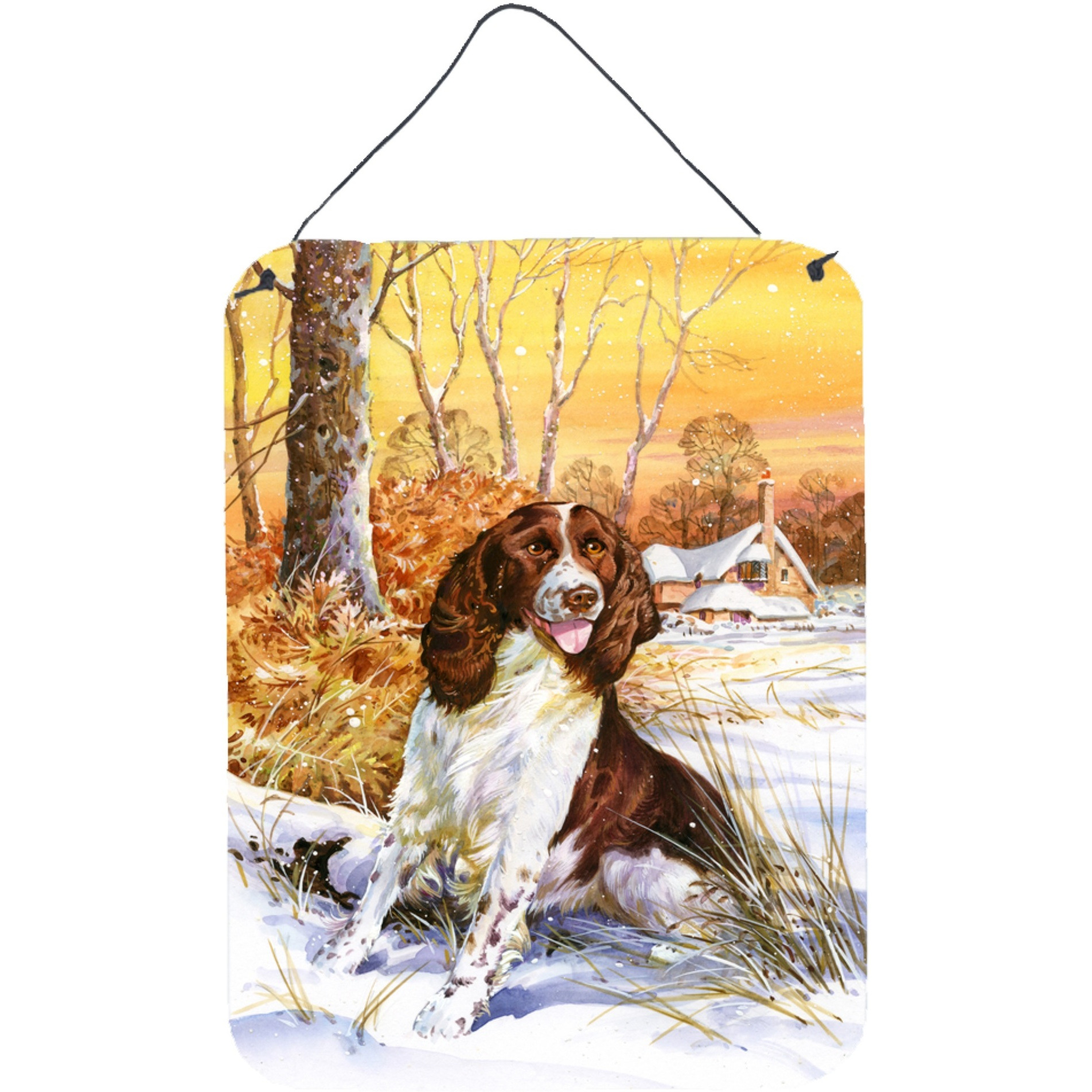 &quotCaroline's Treasures Springer Spaniel by Don Squires Wall or Door Hanging Prints SDSQ0388DS1216, 16HX12W, Multicolor"