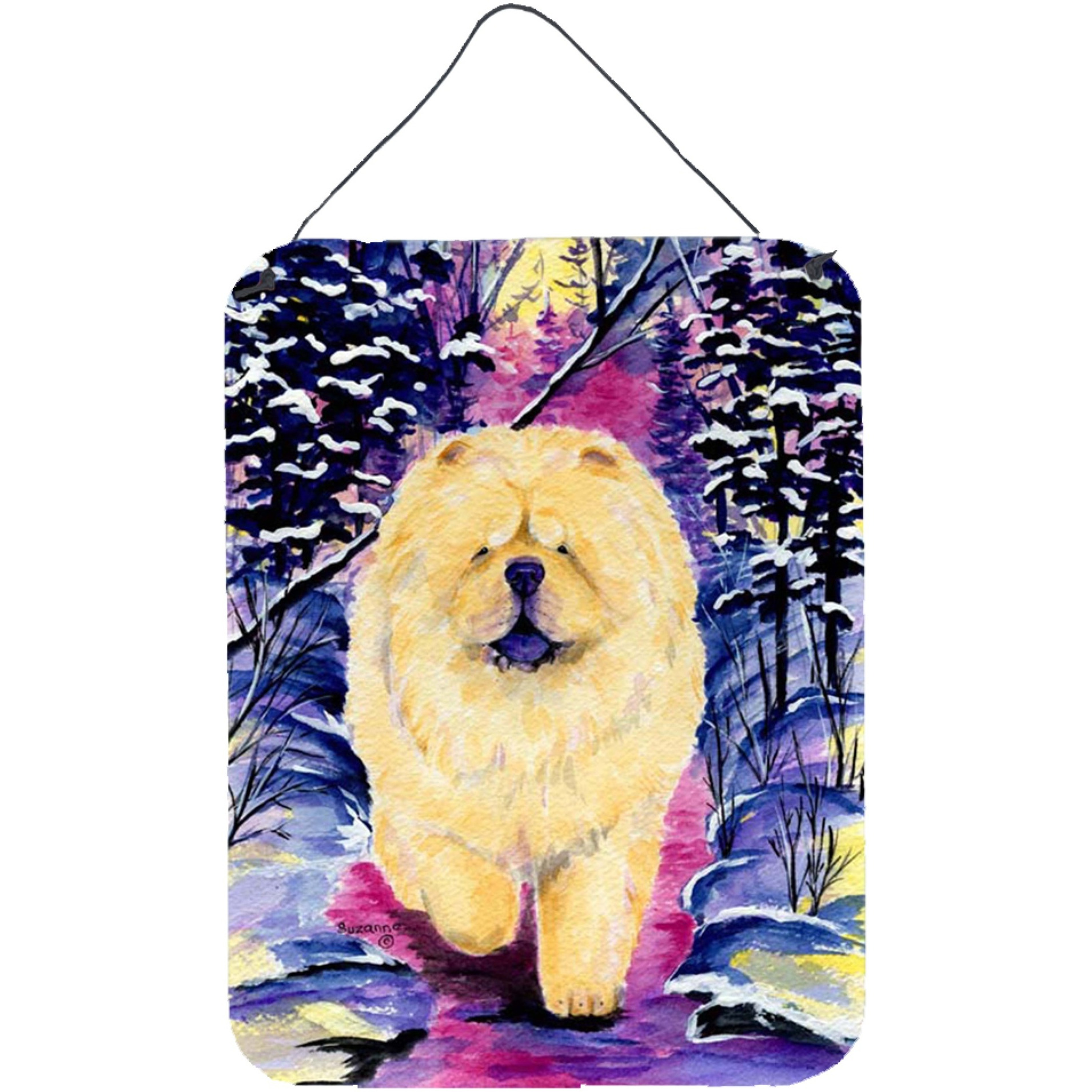 &quotCaroline's Treasures SS1005DS1216 Chow Chow Aluminium Metal Wall or Door Hanging Prints, 16"" x 12"", Multicolor"