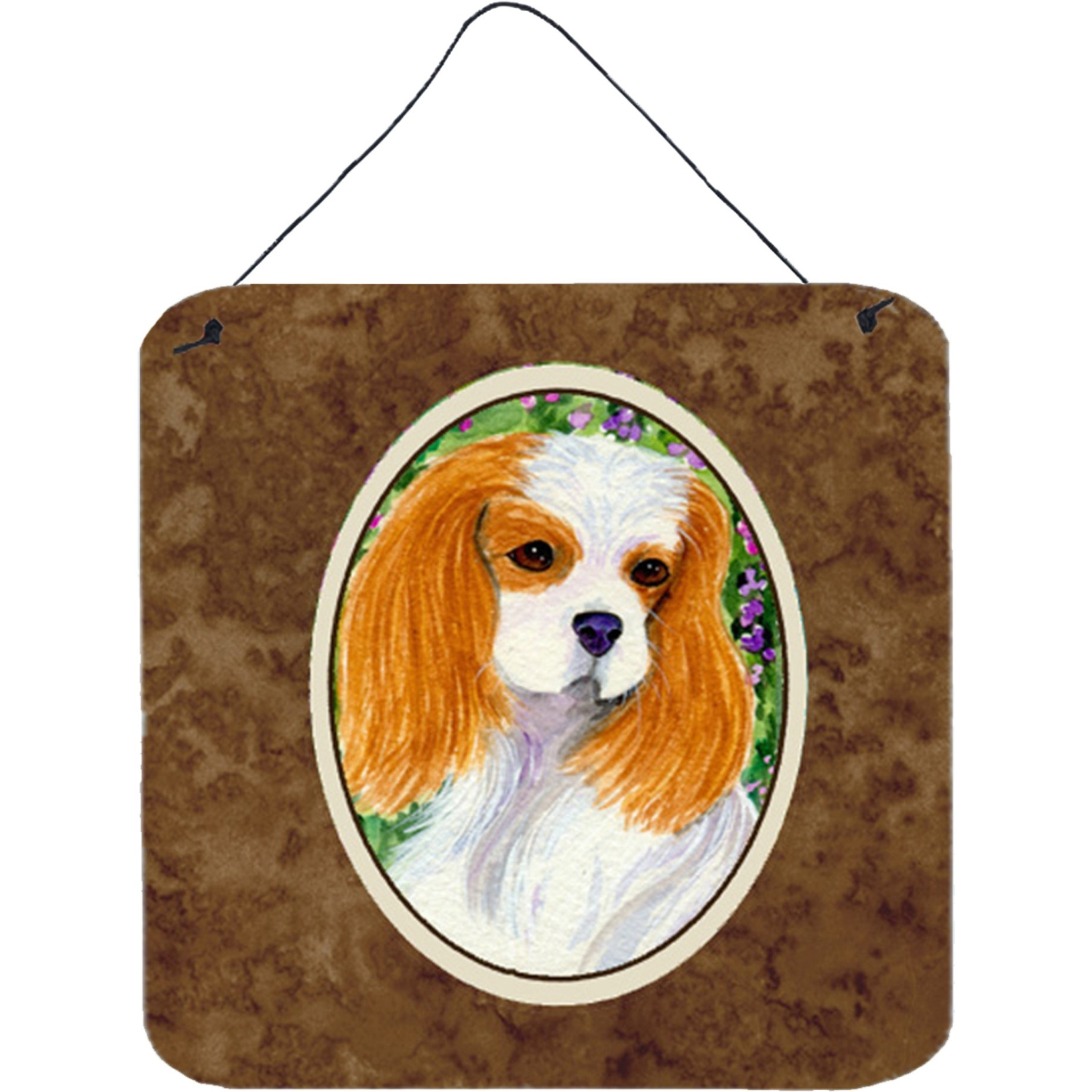&quotCaroline's Treasures SS1006DS66 Cavalier Spaniel Aluminum Metal Wall or Door Hanging Prints, 6 x 6"", Multicolor"