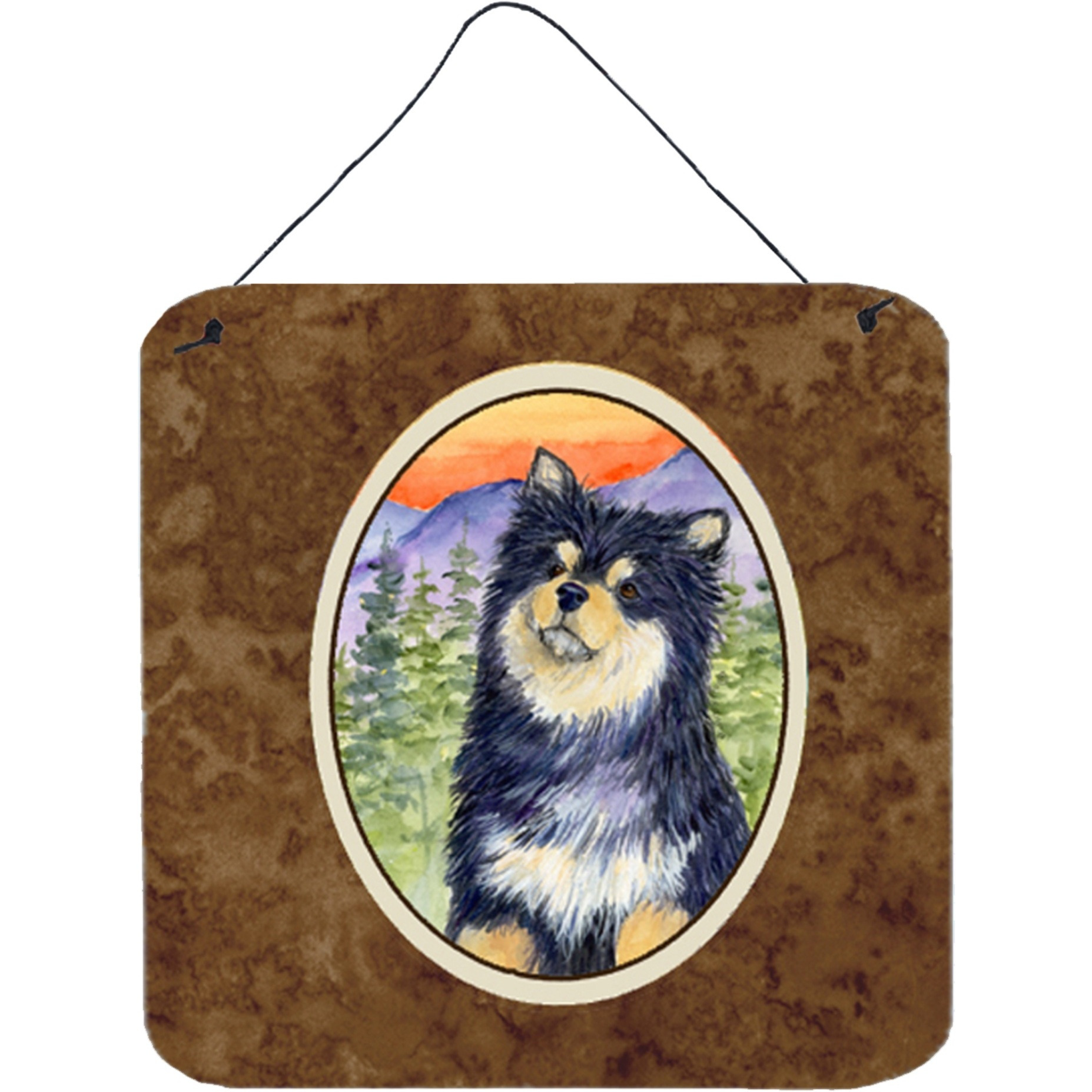 &quotCaroline's Treasures SS1057DS66 Finnish Lapphund Aluminum Metal Wall or Door Hanging Prints, 6 x 6"", Multicolor"