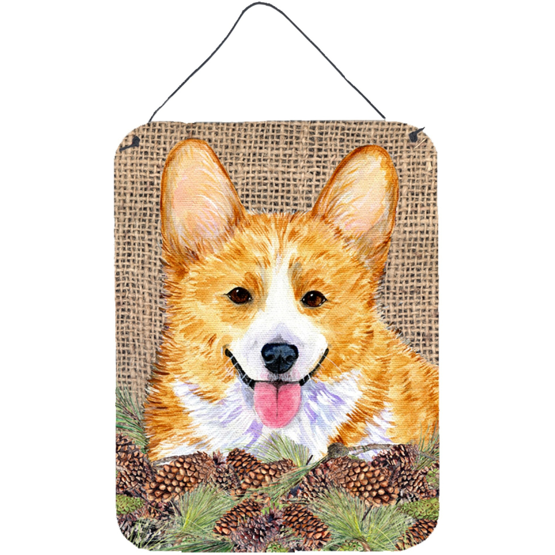 &quotCaroline's Treasures SS4077DS1216 Corgi Aluminium Metal Wall or Door Hanging Prints, 16"" x 12"", Multicolor"