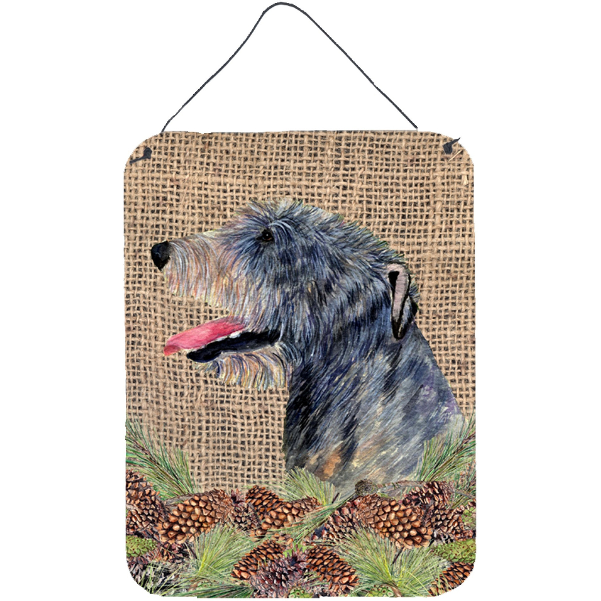 &quotCaroline's Treasures Irish Wolfhound Aluminium Metal Door Hanging Prints wall-decor, 16"" x 12"", Multicolor"
