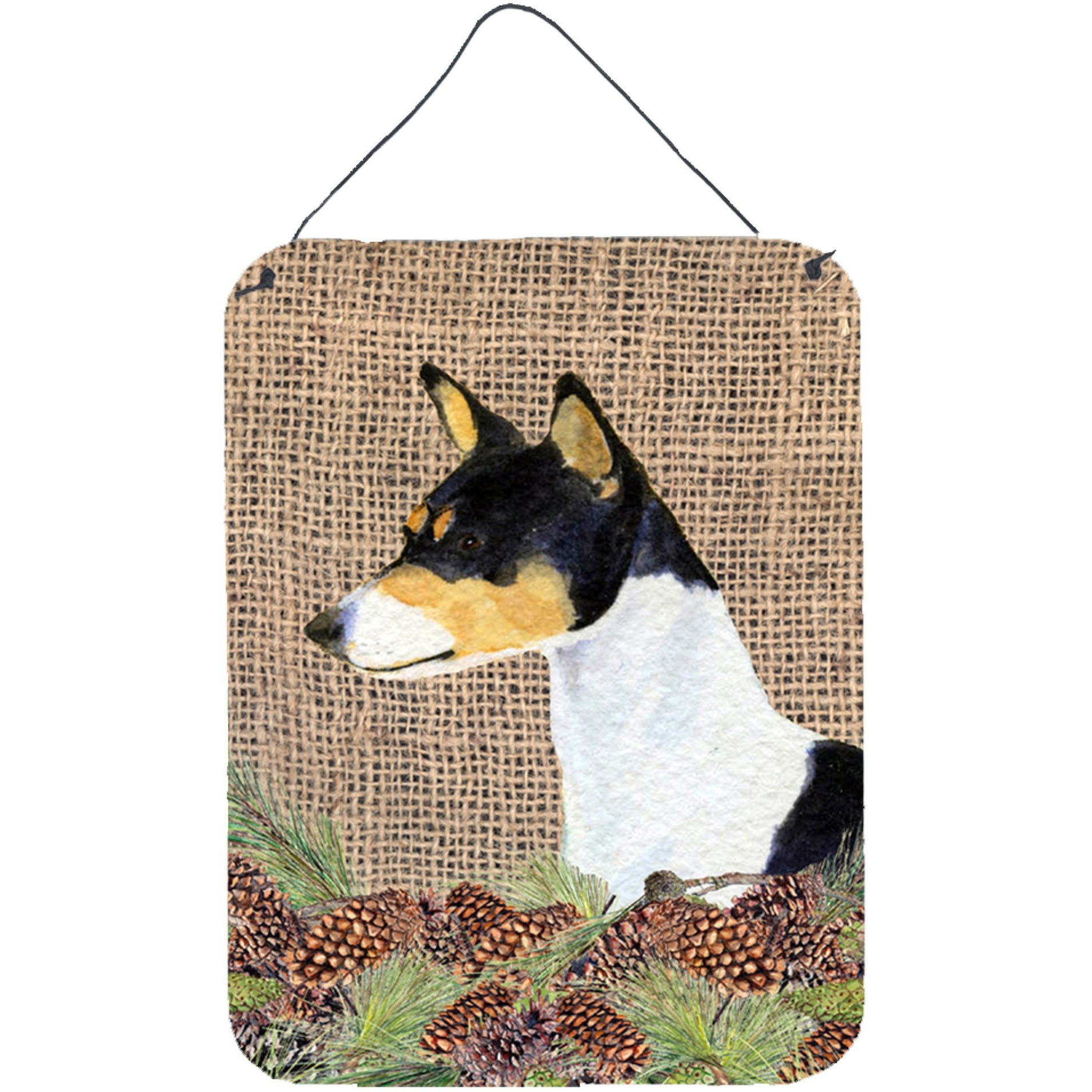 &quotCaroline's Treasures SS4103DS1216 Basenji Aluminium Metal Wall or Door Hanging Prints, 16"" x 12"", Multicolor"