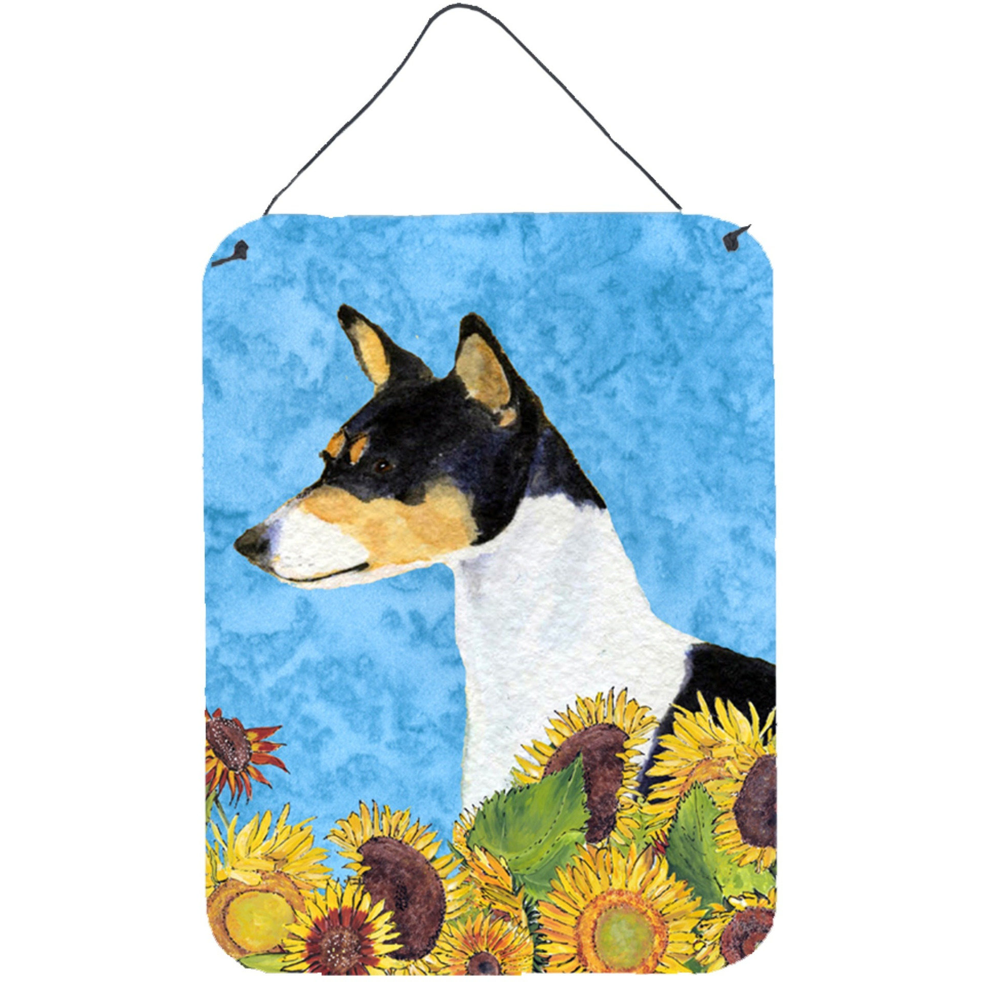 &quotCaroline's Treasures SS4147DS1216 Basenji Aluminium Metal Wall or Door Hanging Prints, 16"" x 12"", Multicolor"
