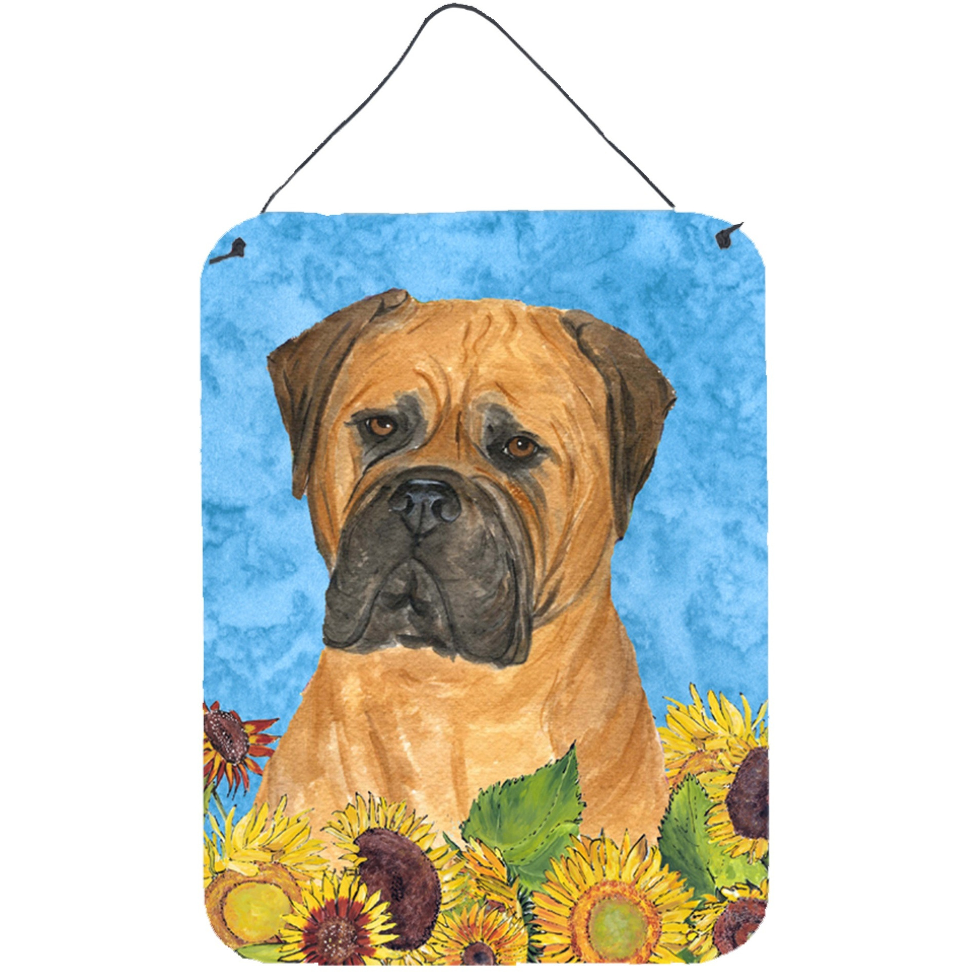 &quotCaroline's Treasures SS4150DS1216 Bullmastiff Aluminium Metal Wall or Door Hanging Prints, 16"" x 12"", Multicolor"