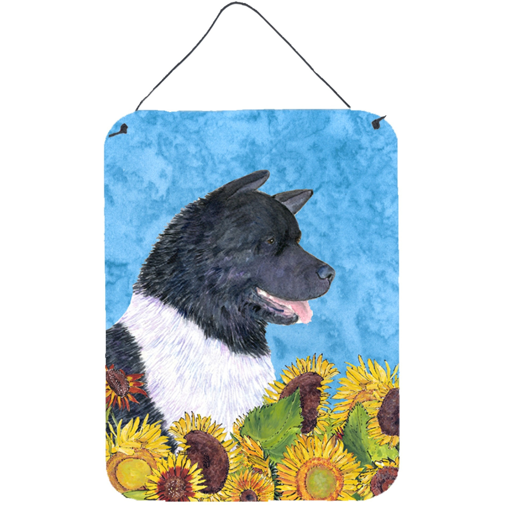 &quotCaroline's Treasures SS4154DS1216 Akita Aluminium Metal Wall or Door Hanging Prints, 16"" x 12"", Multicolor"