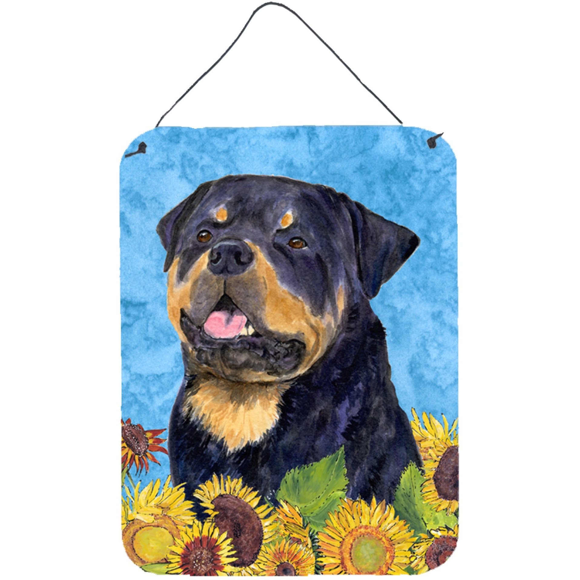 &quotCaroline's Treasures SS4158DS1216 Rottweiler Aluminium Metal Wall or Door Hanging Prints, 16"" x 12"", Multicolor"