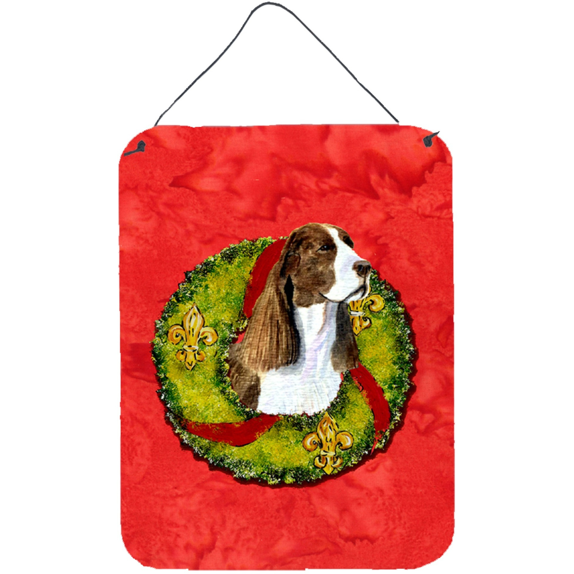 &quotCaroline's Treasures SS4200DS1216 Springer Spaniel Aluminium Metal Wall or Door Hanging Prints, 16"" x 12"", Multicolor"