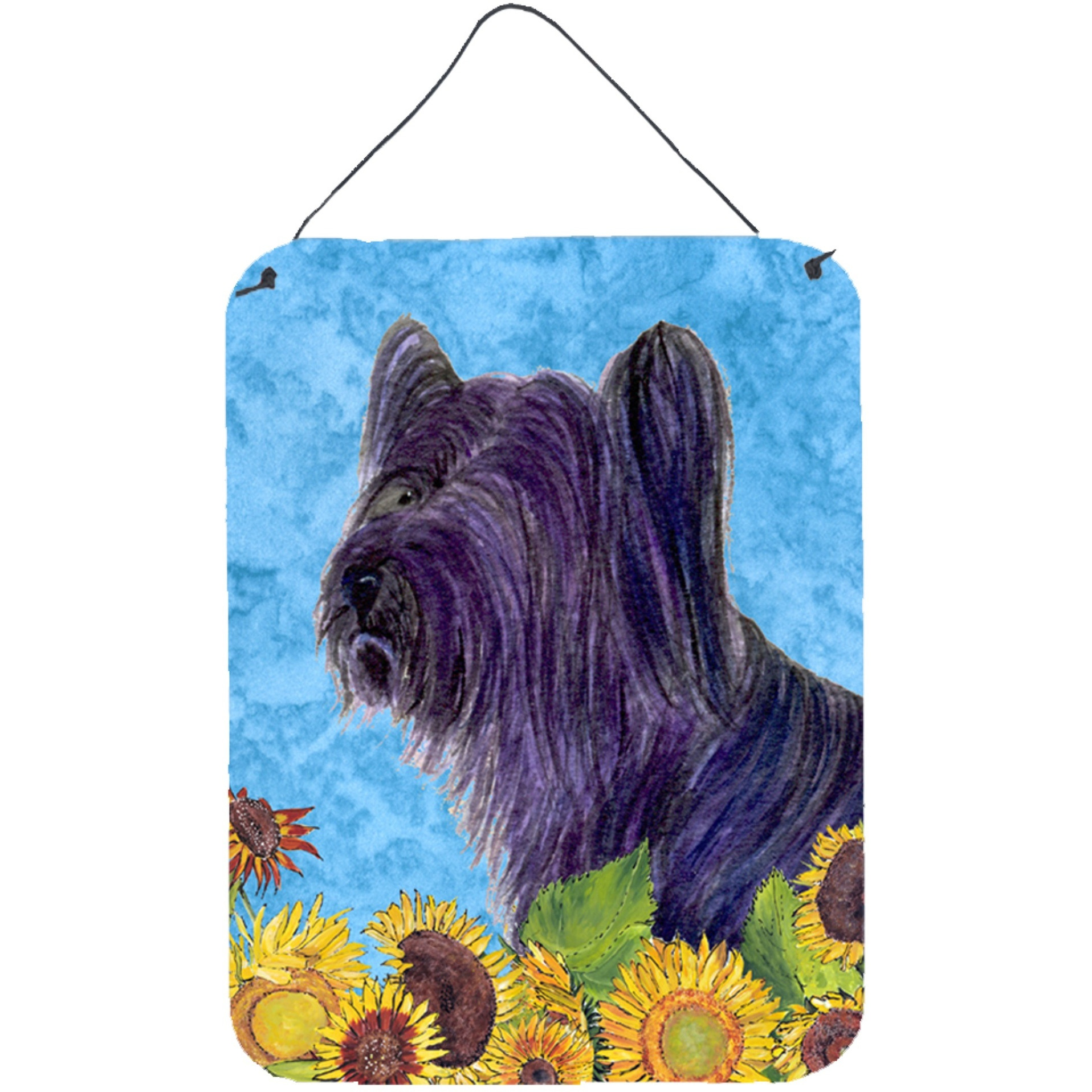 &quotCaroline's Treasures SS4232DS1216 Skye Terrier Aluminium Metal Wall or Door Hanging Prints, 16"" x 12"", Multicolor"