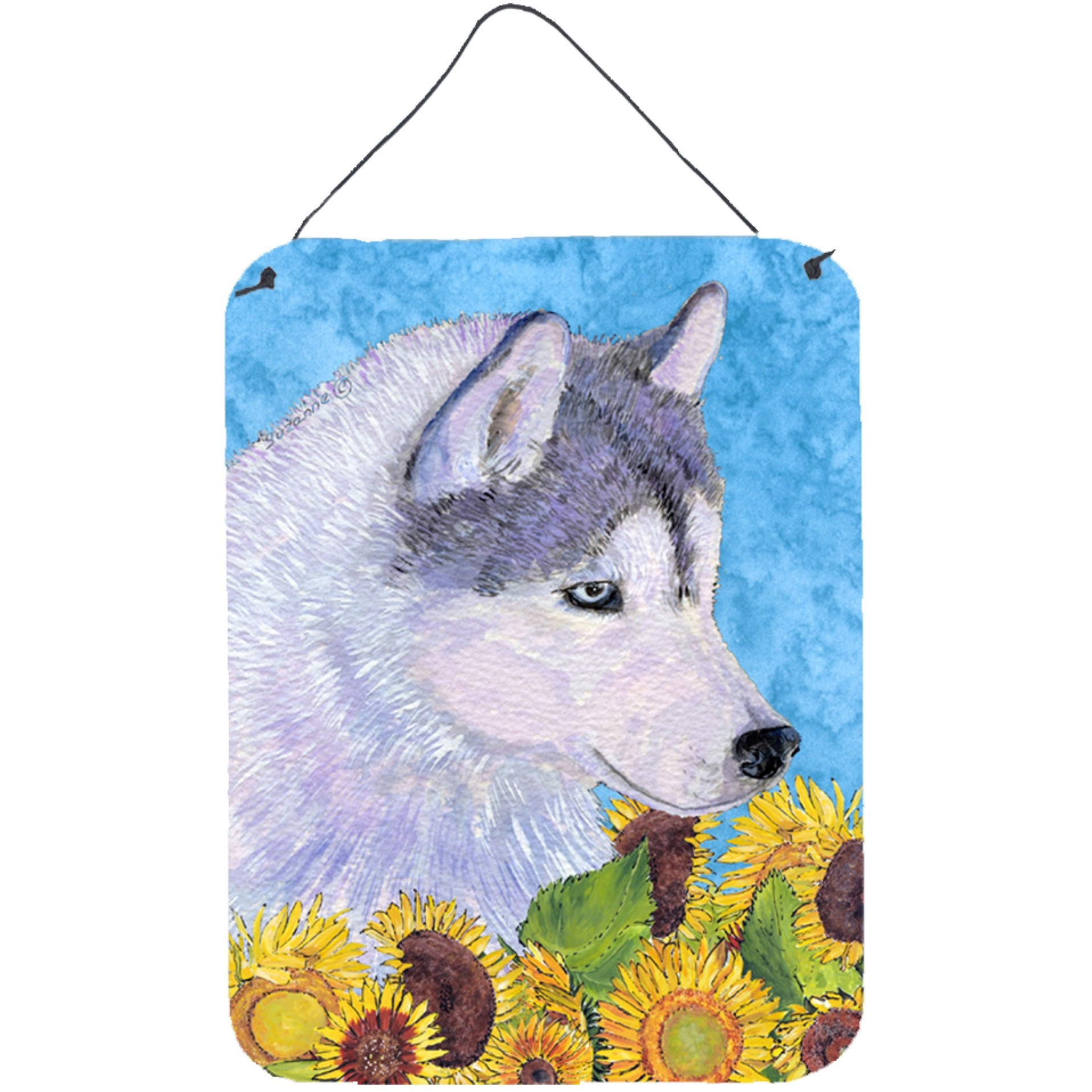 &quotCaroline's Treasures SS4233DS1216 Siberian Husky Aluminium Metal Wall or Door Hanging Prints, 16"" x 12"", Multicolor"