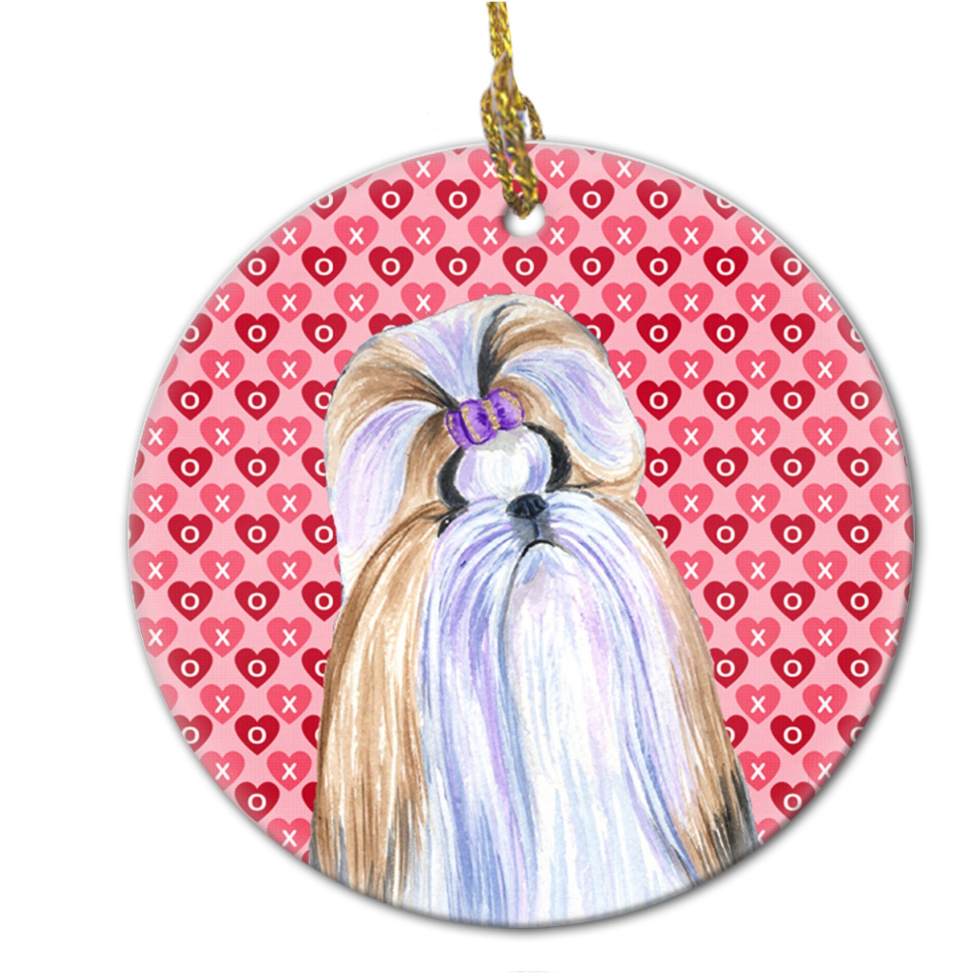 &quotCaroline's Treasures SS4465CO1 Shih Tzu Ceramic Ornament, Multicolor"
