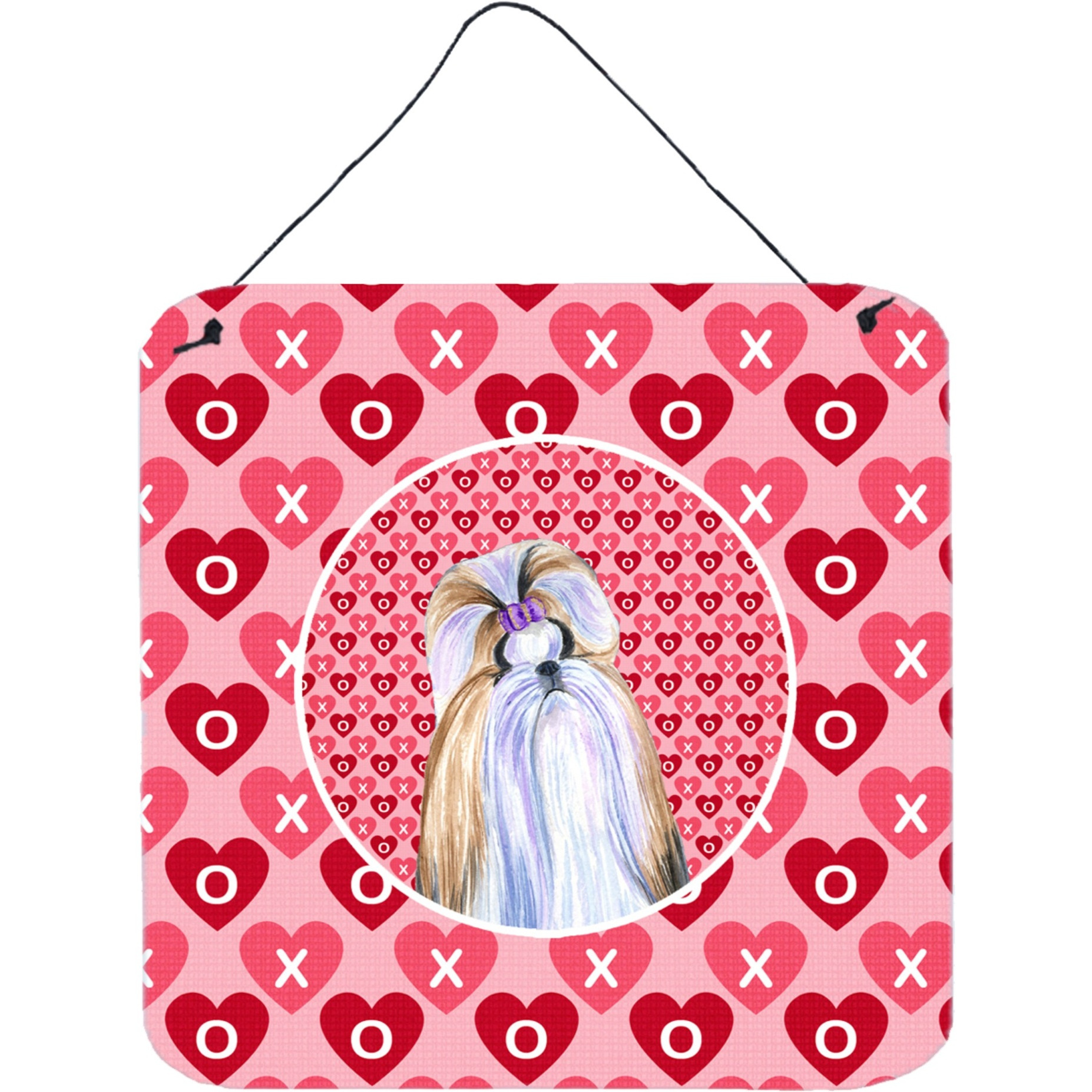 &quotCaroline's Treasures SS4465DS66 Shih Tzu Aluminum Metal Wall or Door Hanging Prints, 6 x 6"", Multicolor"