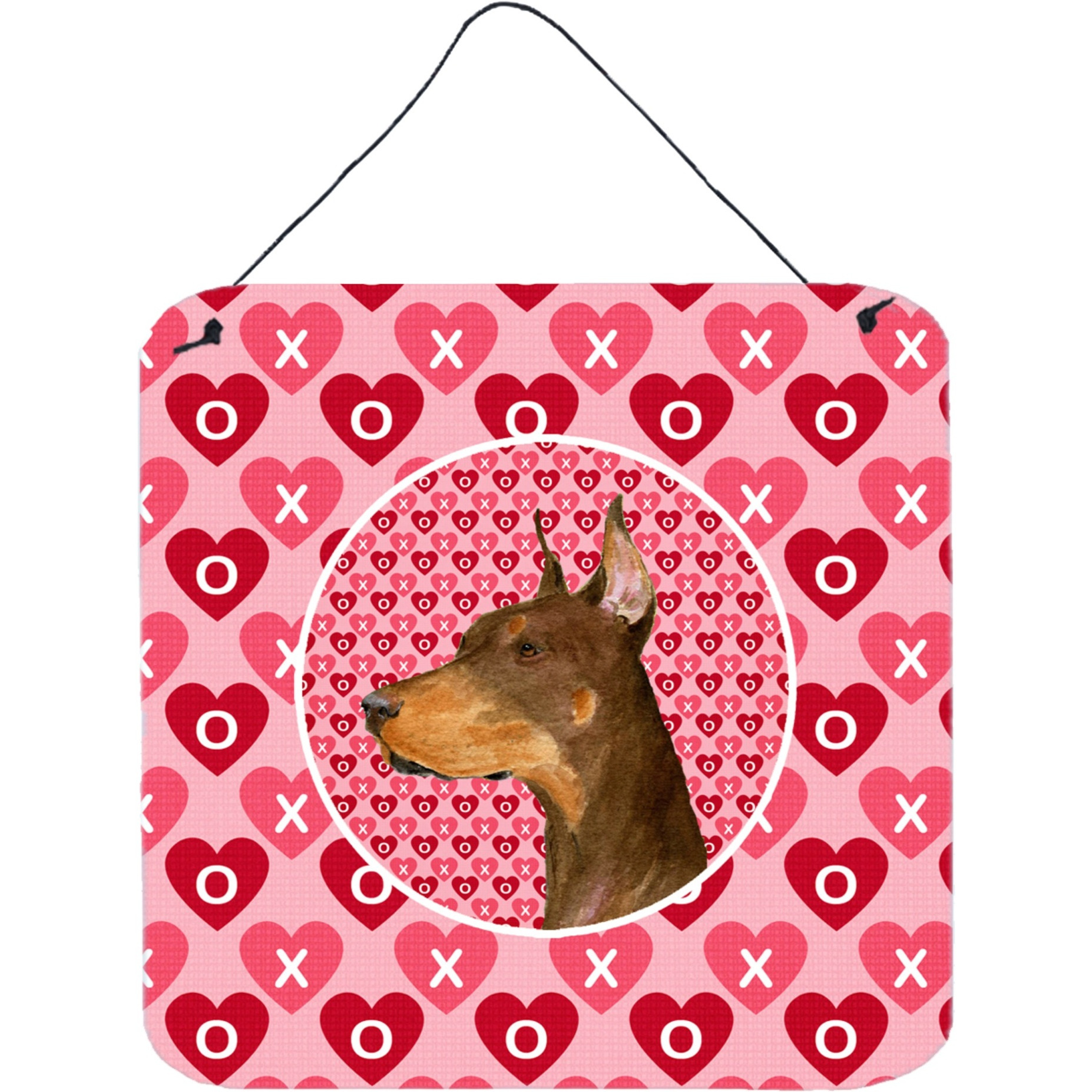 &quotCaroline's Treasures Doberman Aluminium Metal Door Hanging Prints wall-decor, 6 x 6, Multicolor"