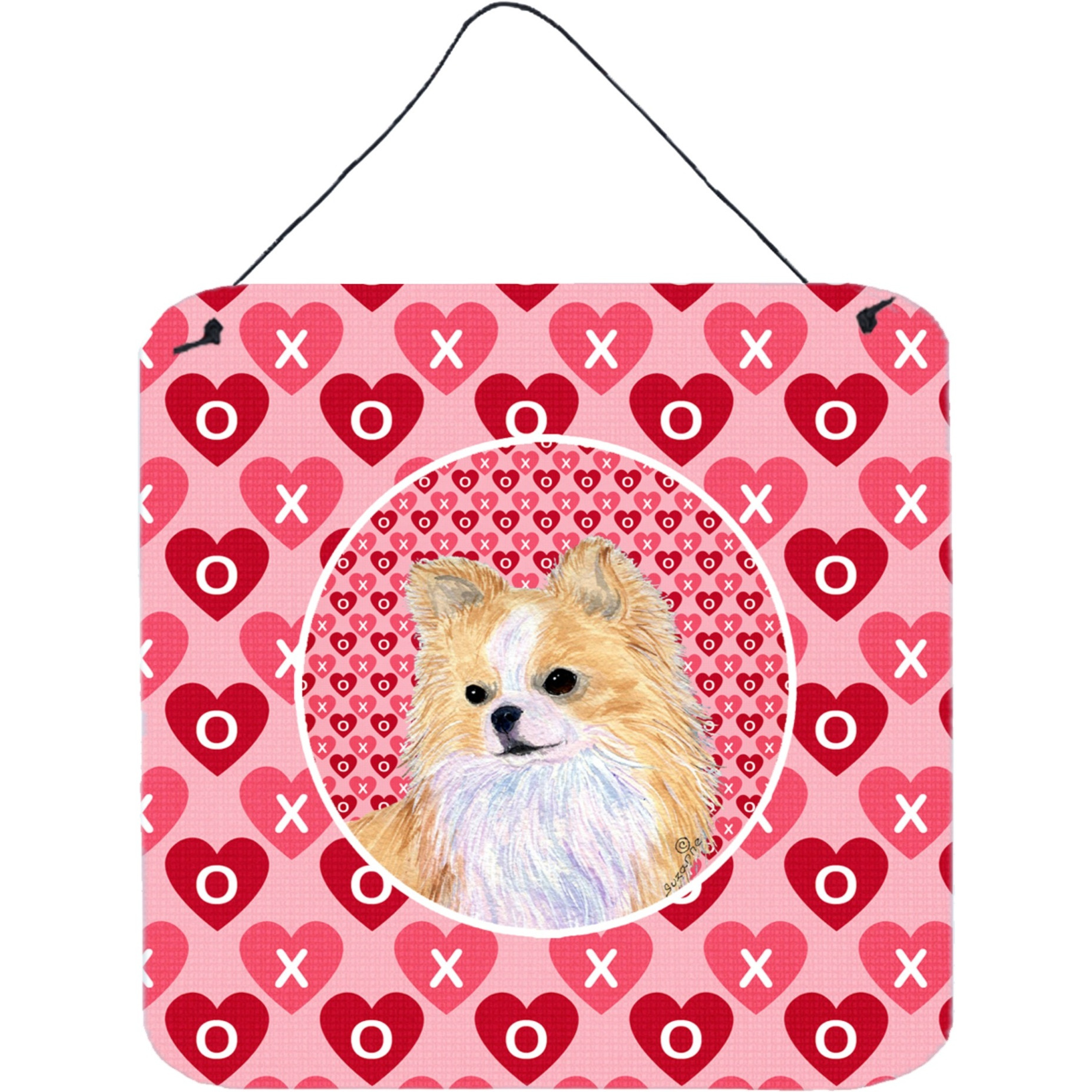 &quotCaroline's Treasures SS4473DS66 Chihuahua Aluminum Metal Wall or Door Hanging Prints, 6 x 6"", Multicolor"