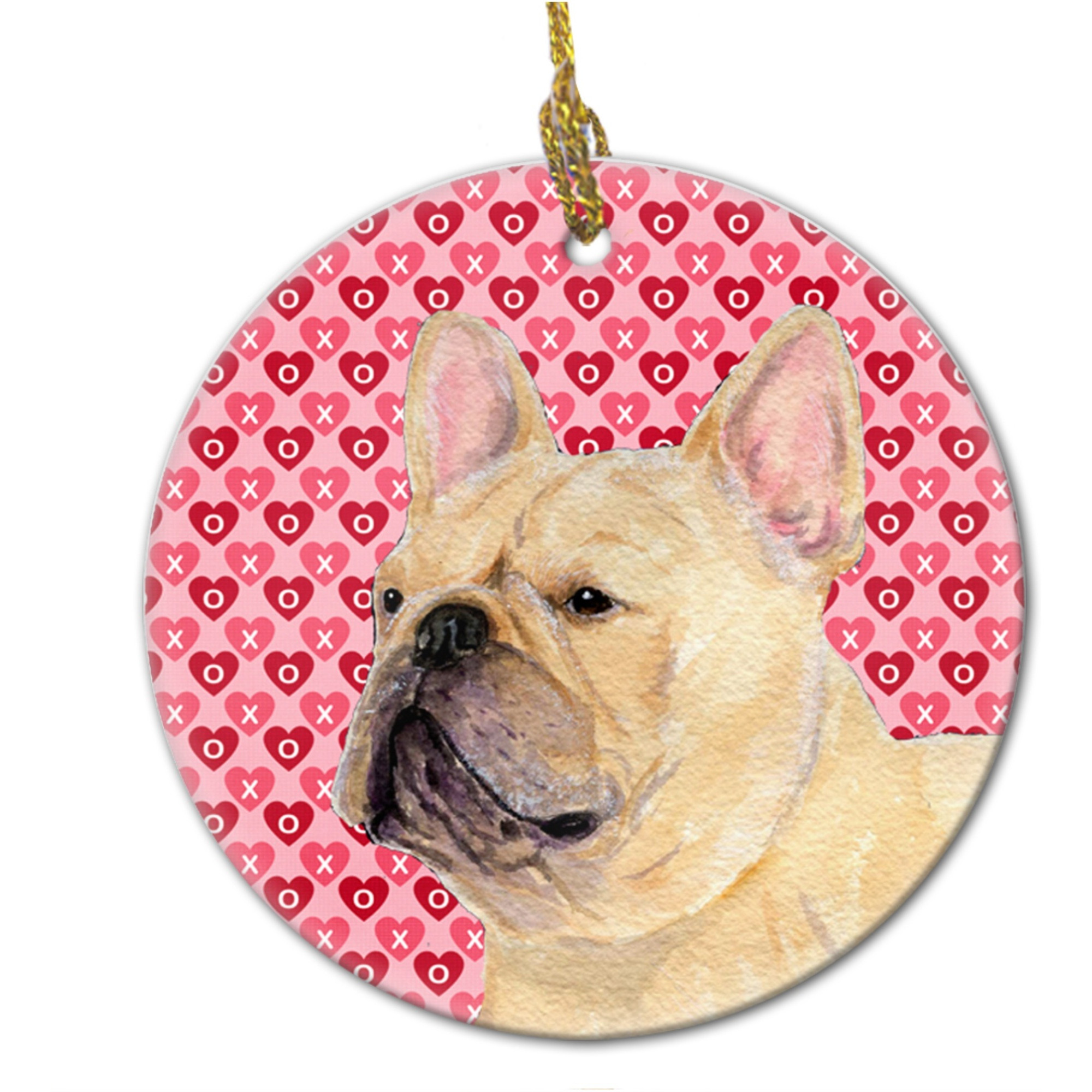 &quotCaroline's Treasures SS4485CO1 French Bulldog Ceramic Ornament, Multicolor"