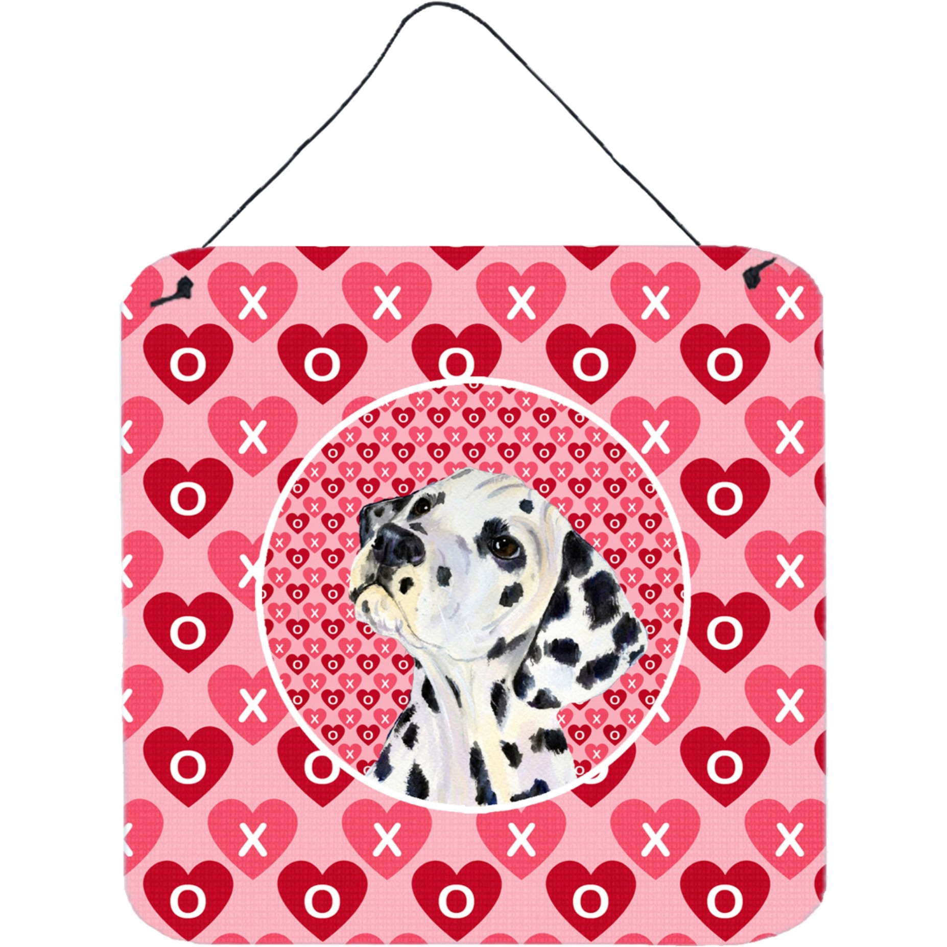 &quotCaroline's Treasures SS4492DS66 Dalmatian Aluminum Metal Wall or Door Hanging Prints, 6 x 6"", Multicolor"