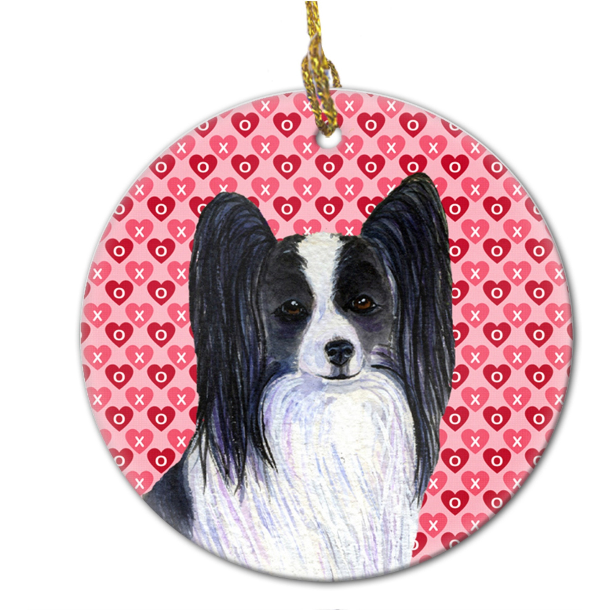 &quotCaroline's Treasures SS4505CO1 Papillon Ceramic Ornament, Multicolor"