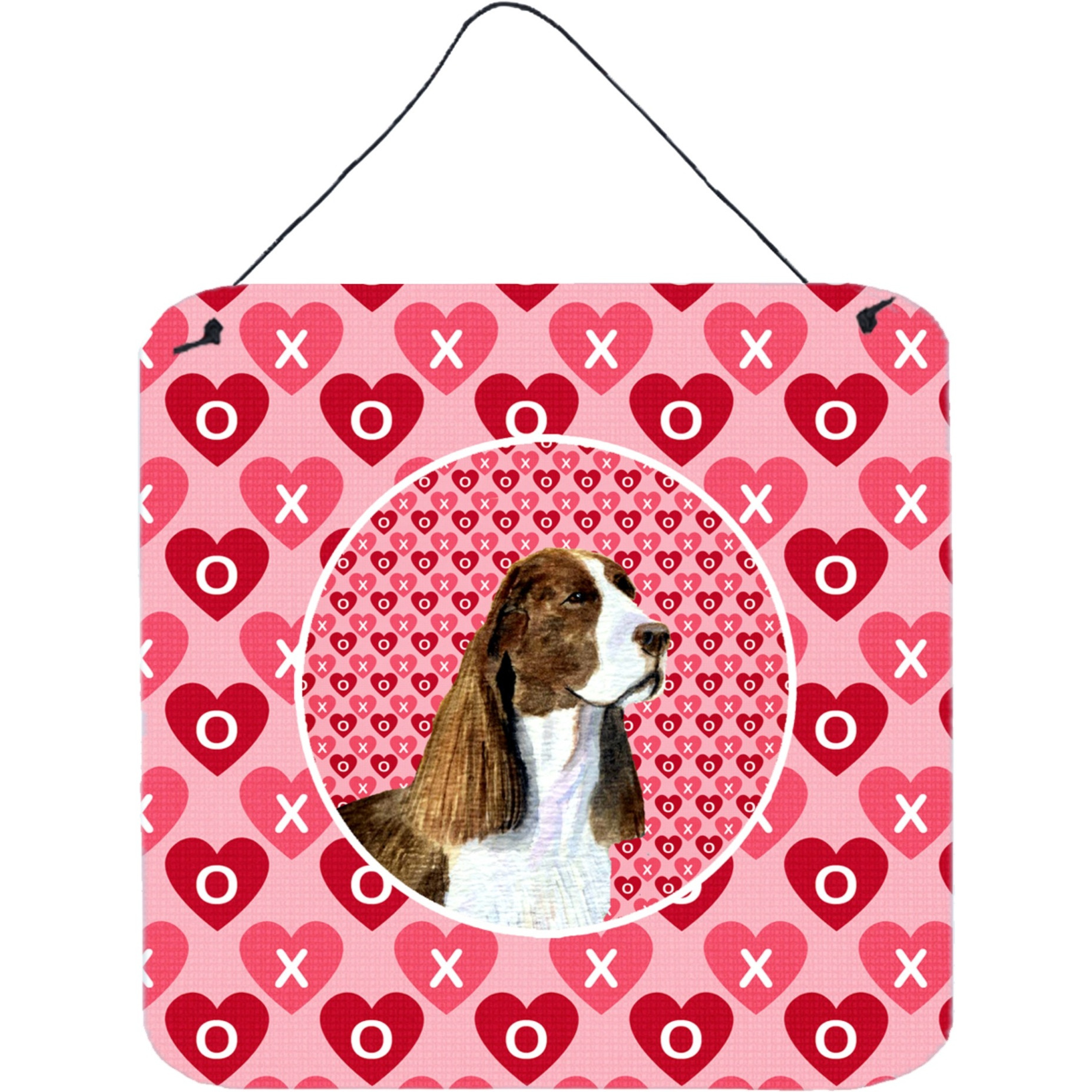 &quotCaroline's Treasures SS4513DS66 Springer Spaniel Aluminum Metal Wall or Door Hanging Prints, 6 x 6"", Multicolor"
