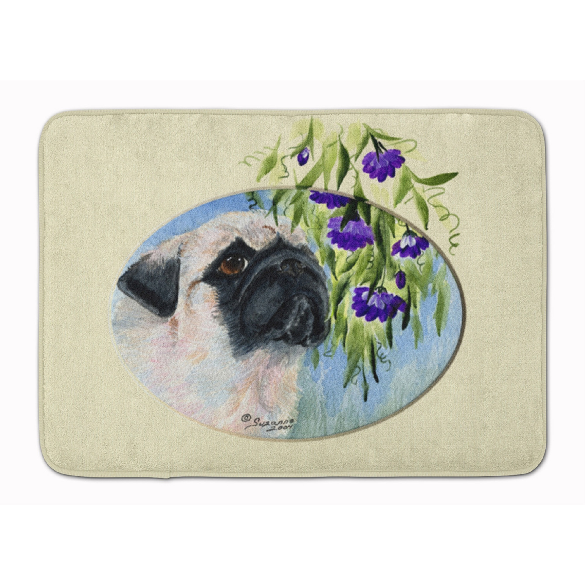 &quotCaroline's Treasures Pug Floor Mat, 19"" x 27"", Multicolor"