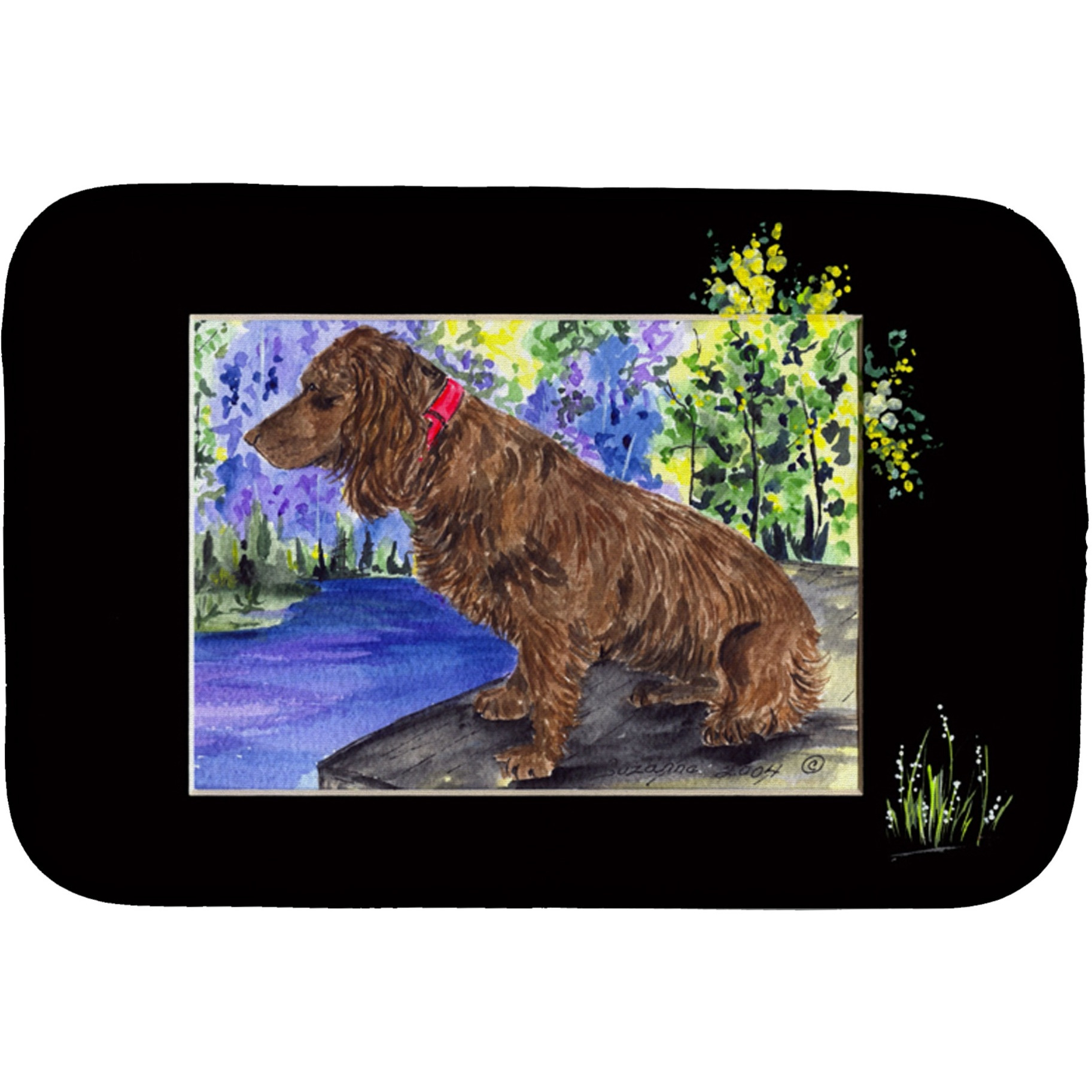 &quotCaroline's Treasures Boykin Spaniel Dish Drying Mat, 14"" x 21"", Multicolor"