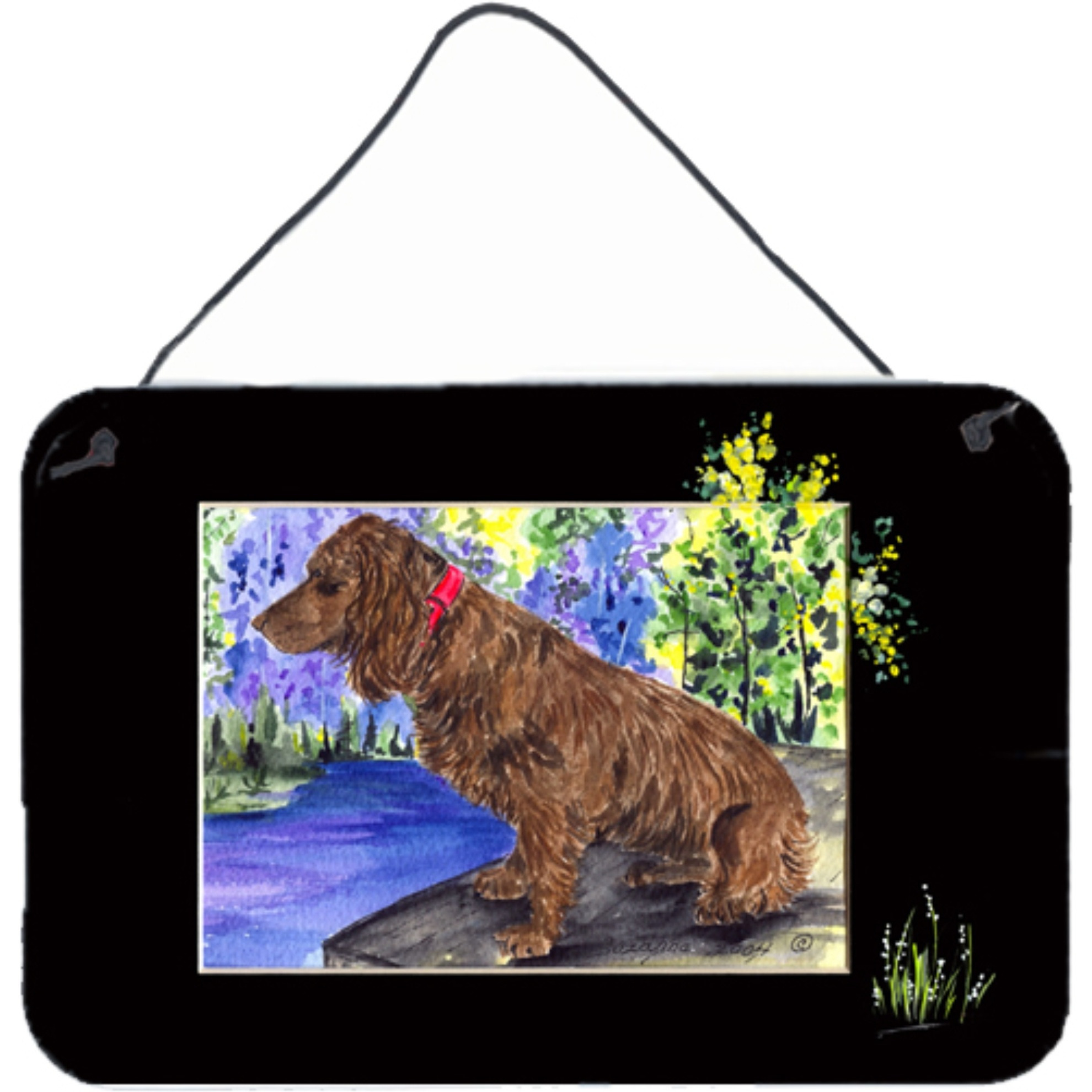 &quotCaroline's Treasures Boykin Spaniel Indoor Aluminum Metal Wall or Door Hanging Prints, 8 x 12"", Multicolor"