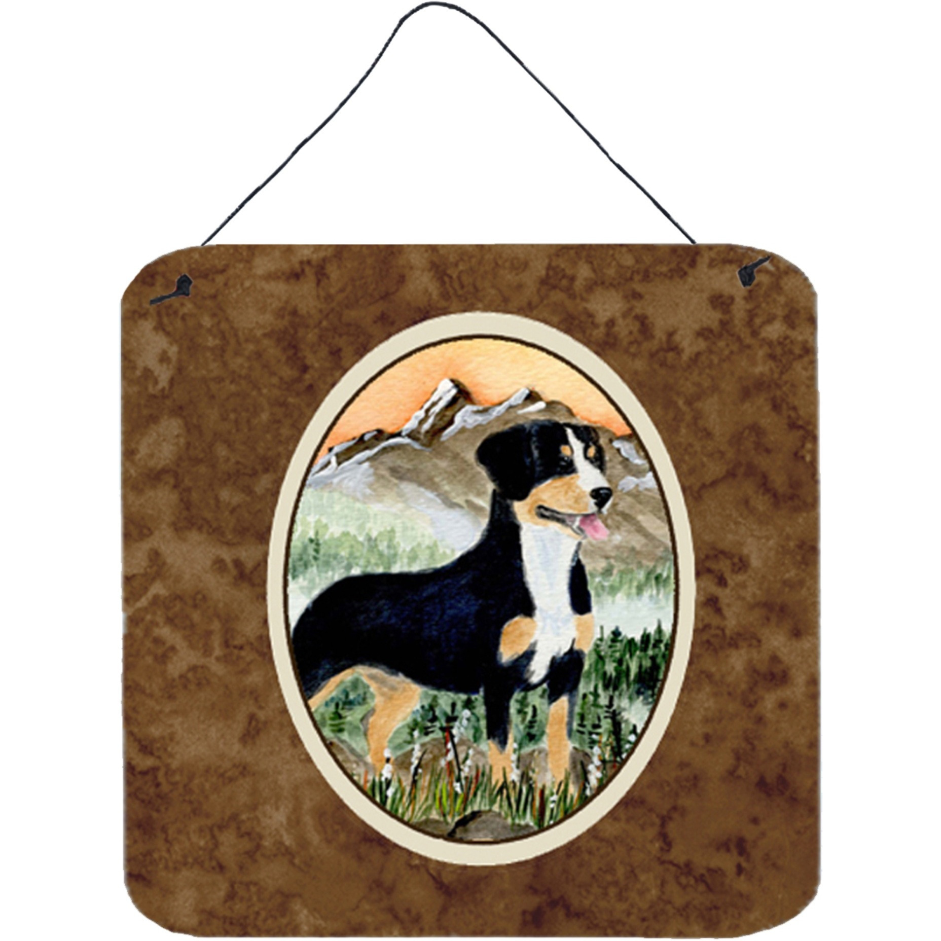 &quotCaroline's Treasures SS8119DS66 Entlebucher Mountain Dog Aluminum Metal Wall or Door Hanging Prints, 6 x 6"", Multicolor"