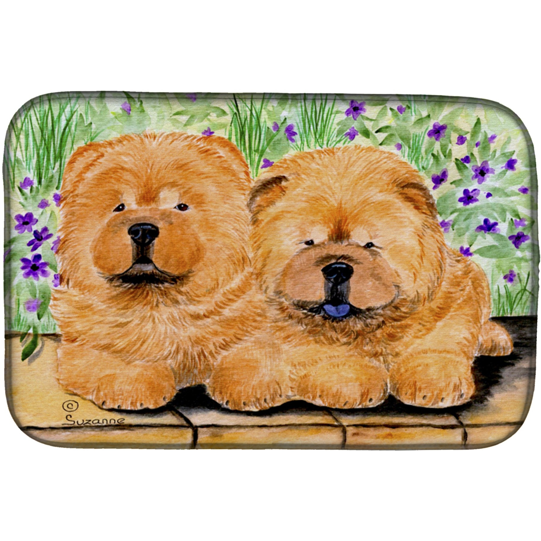 &quotCaroline's Treasures SS8123DDM Dish Drying Mat, 14 x 21, Multicolor"