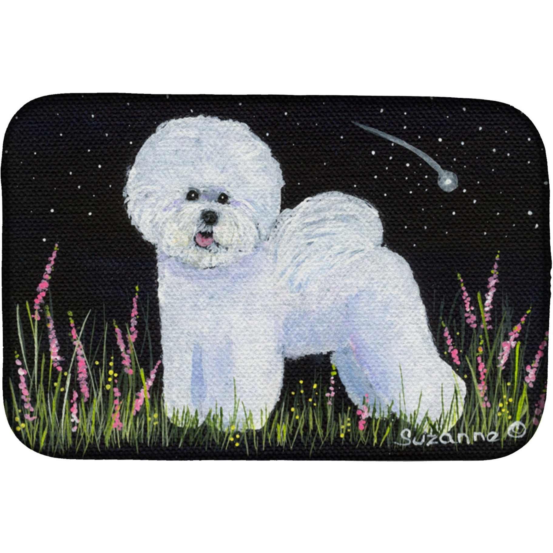 &quotCaroline's Treasures Bichon Frise Dish Drying Mat, 14"" x 21"", Multicolor"