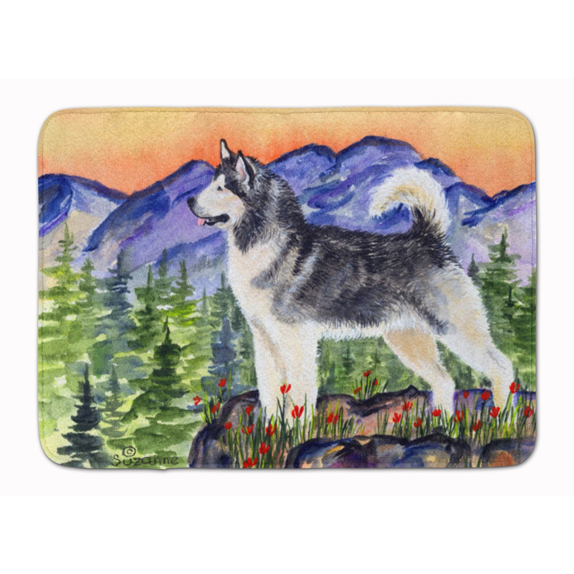 &quotCaroline's Treasures Alaskan Malamute Floor Mat, 19"" x 27"", Multicolor"