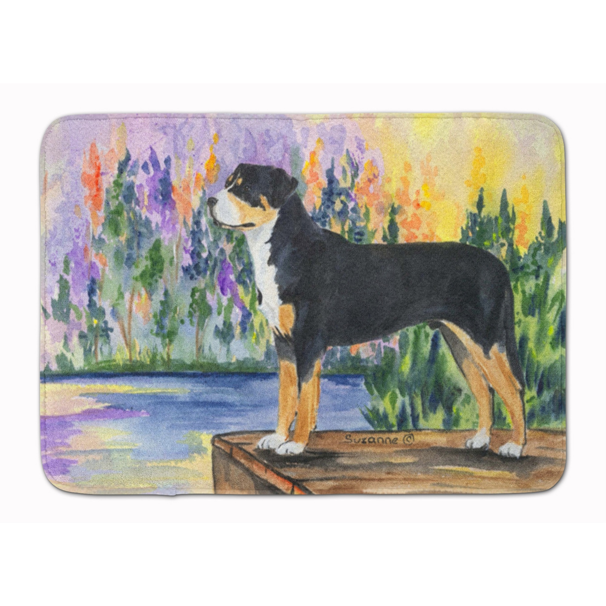 &quotCaroline's Treasures Greater Swiss Mountain Dog Floor Mat, 19"" x 27"", Multicolor"