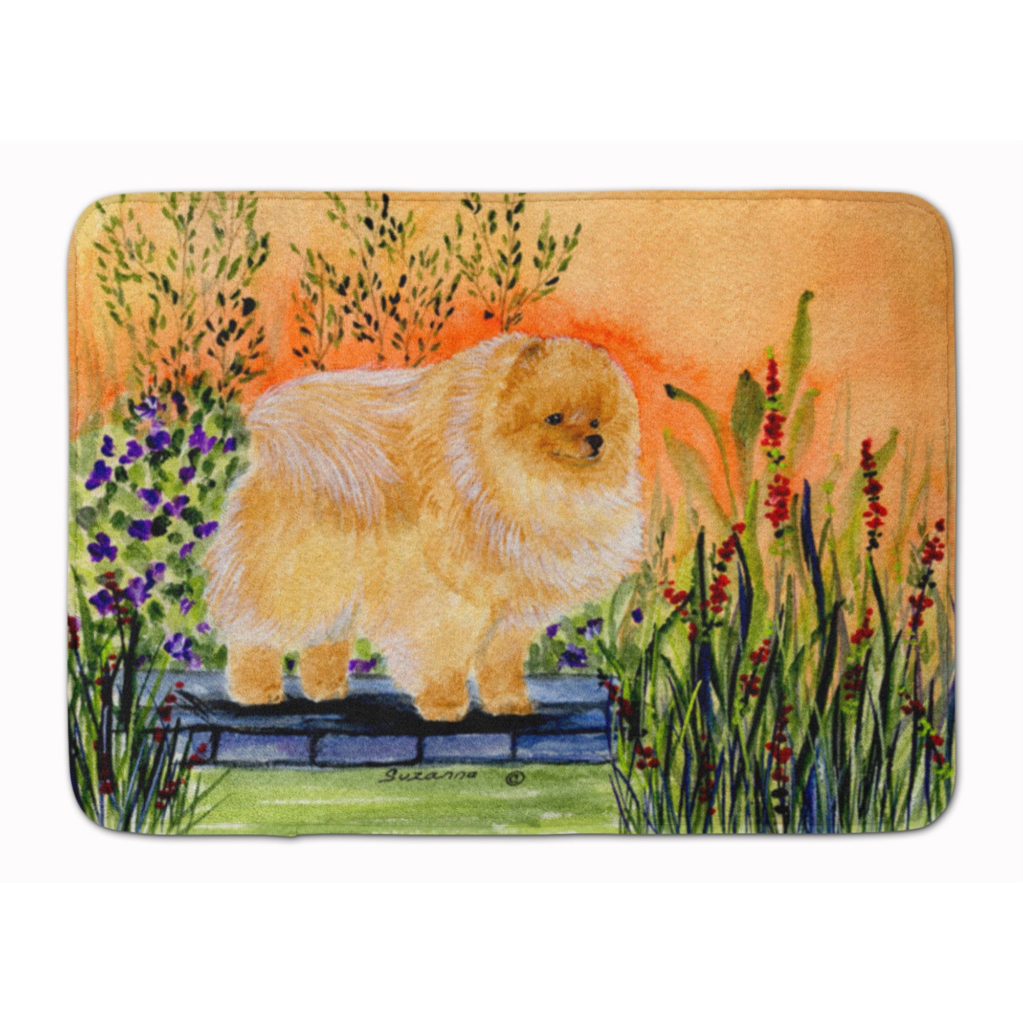 &quotCaroline's Treasures Pomeranian Floor Mat, 19"" x 27"", Multicolor"