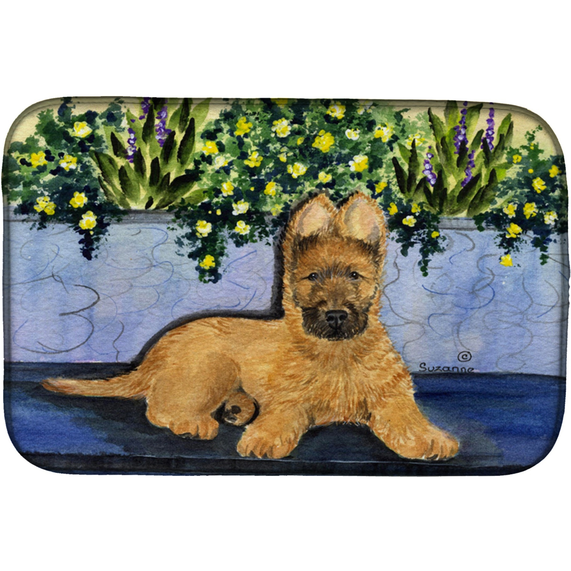 &quotCaroline's Treasures Briard Dish Drying Mat, 14"" x 21"", Multicolor"
