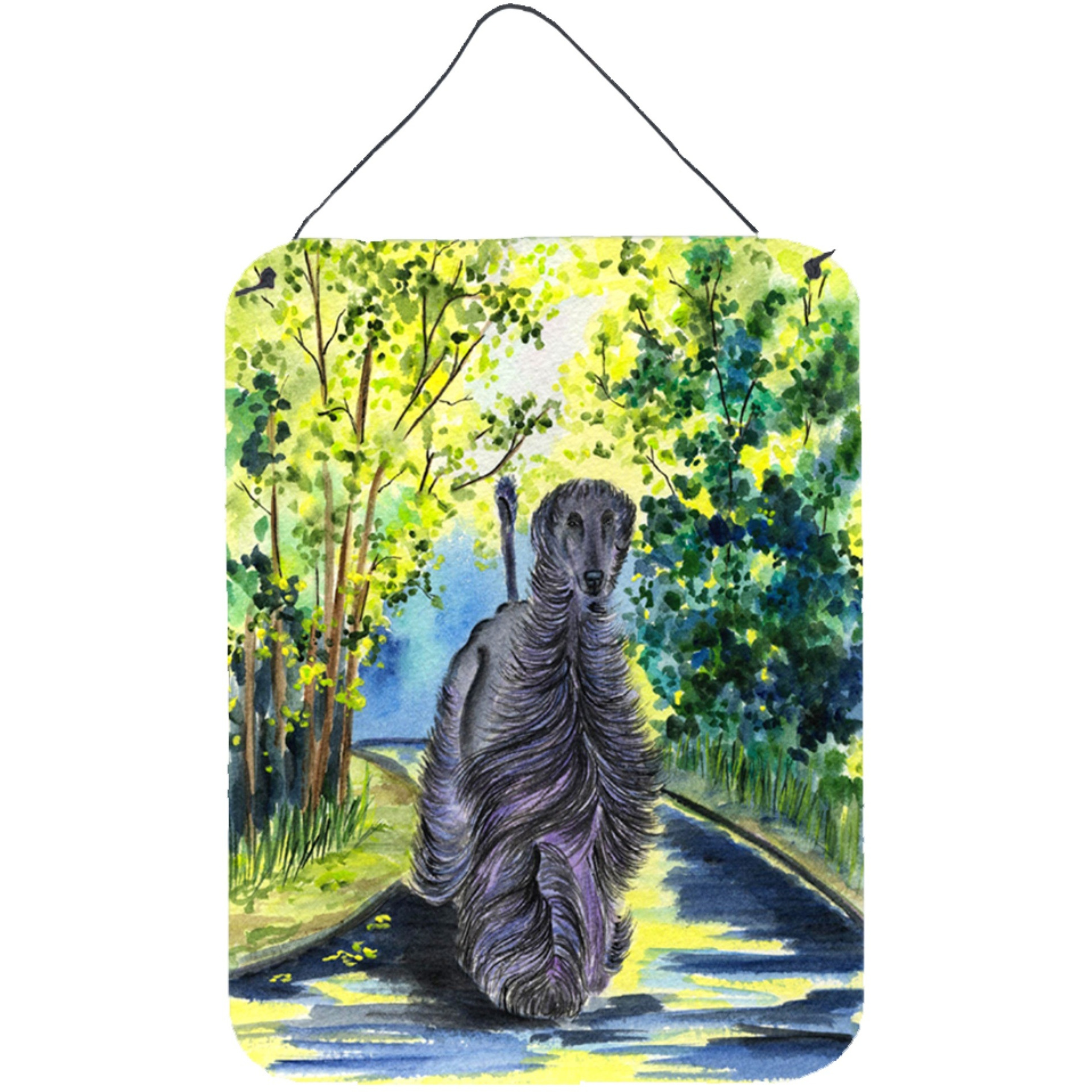 &quotCaroline's Treasures Afghan Hound Aluminium Metal Wall or Door Hanging Prints, 16"" x 12"", Multicolor"