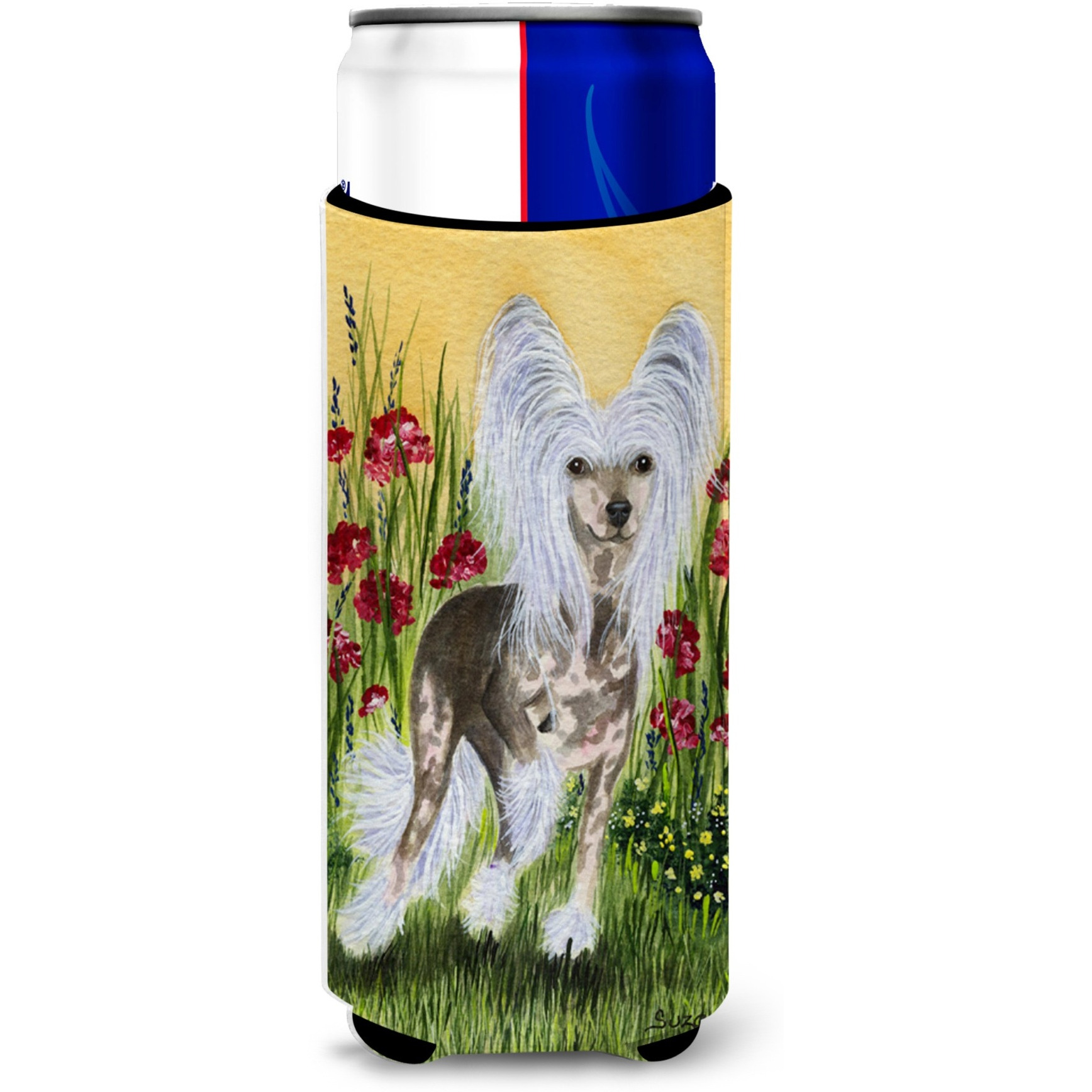 Chinese Crested Ultra Beverage Insulators for slim cans SS8185MUK