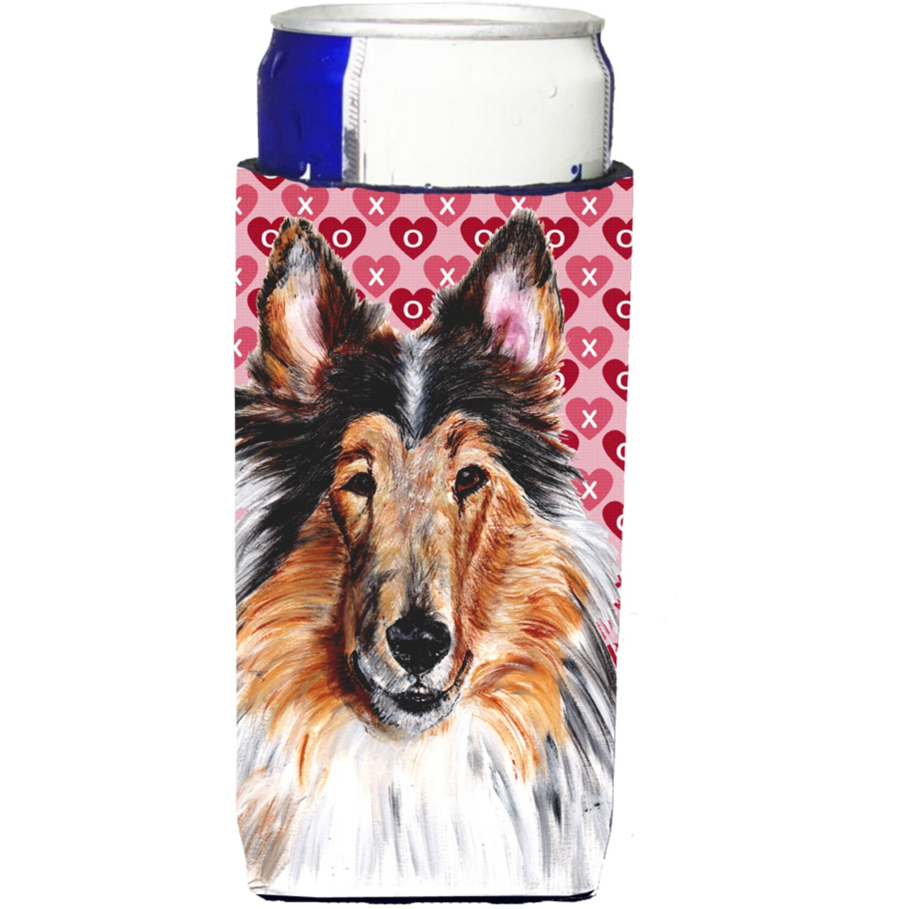 Collie Hearts and Love Ultra Beverage Insulators for slim cans SC9694MUK