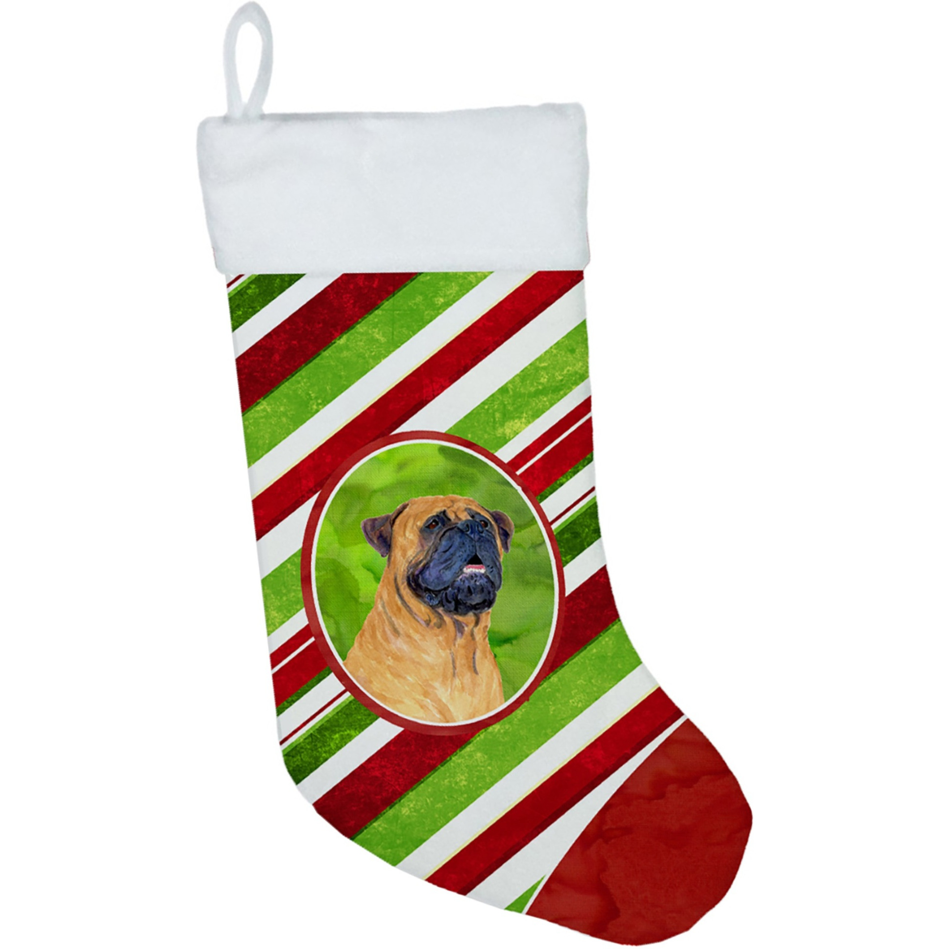 &quotCaroline's Treasures SS4589-CS Mastiff Winter Snowflakes Christmas Stocking, 11 x 18"", Multicolor"