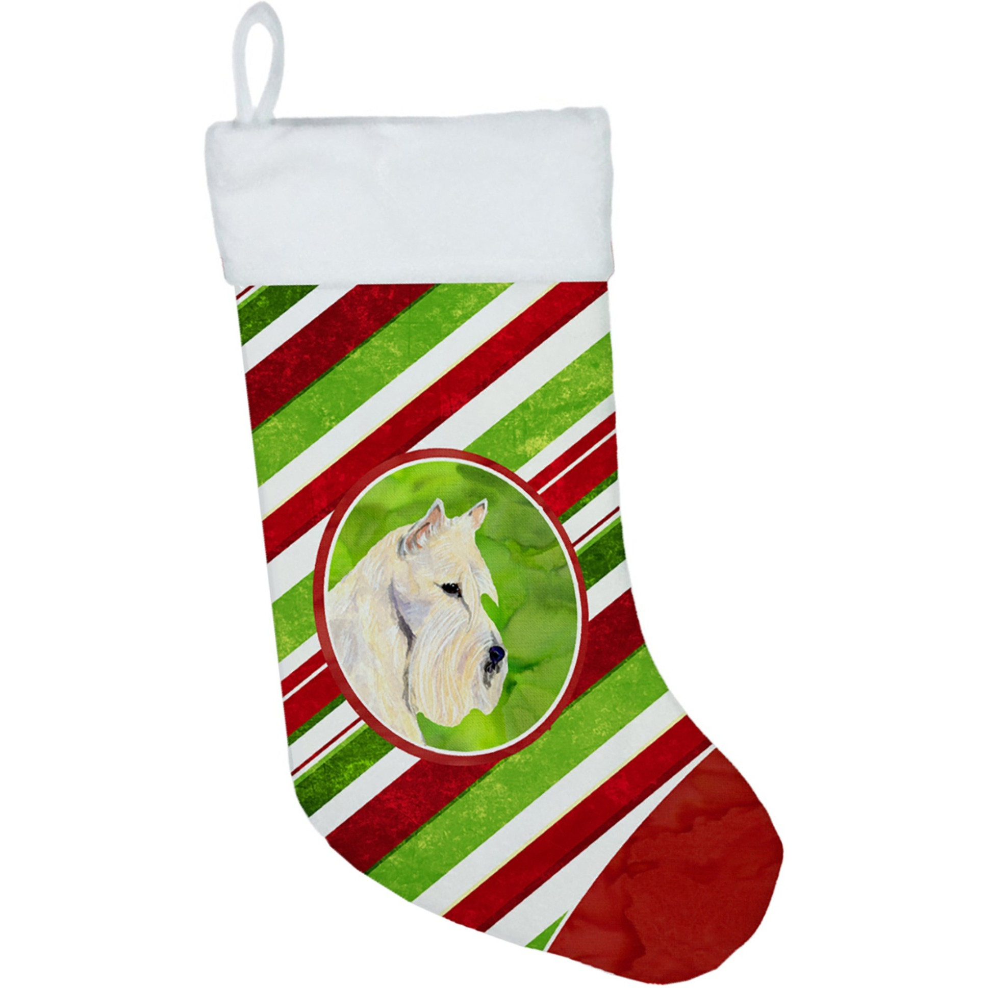 &quotCaroline's Treasures SS4599-CS Scottish Terrier Winter Snowflakes Christmas Stocking, 11 x 18"", Multicolor"