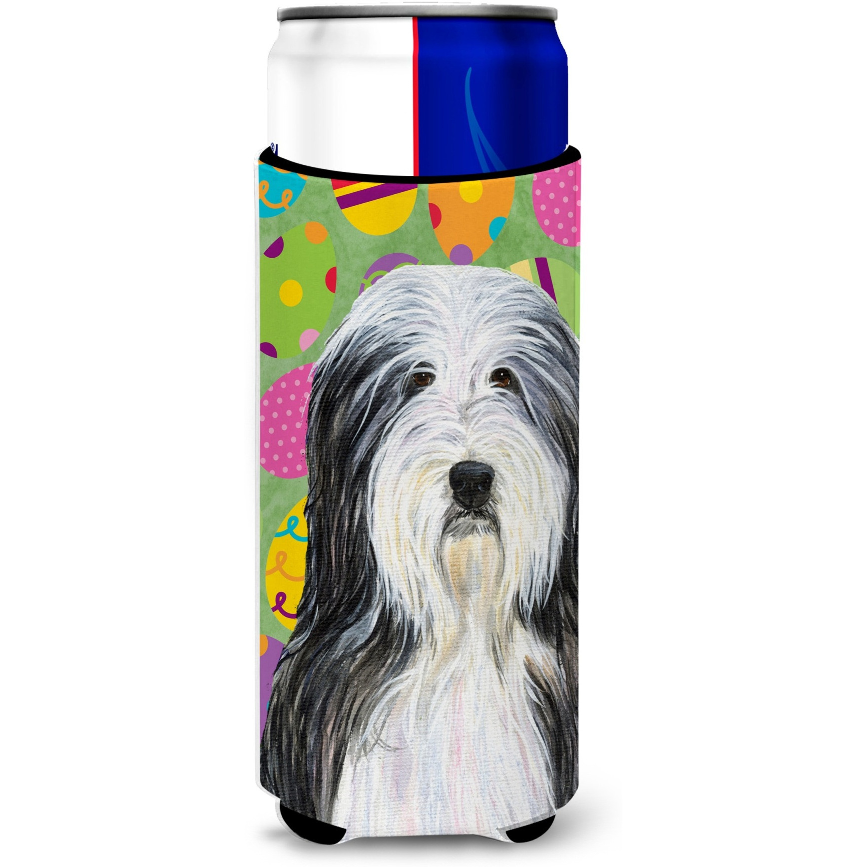 Bearded Collie Easter Eggtravaganza Ultra Beverage Insulators for slim cans SS4842MUK