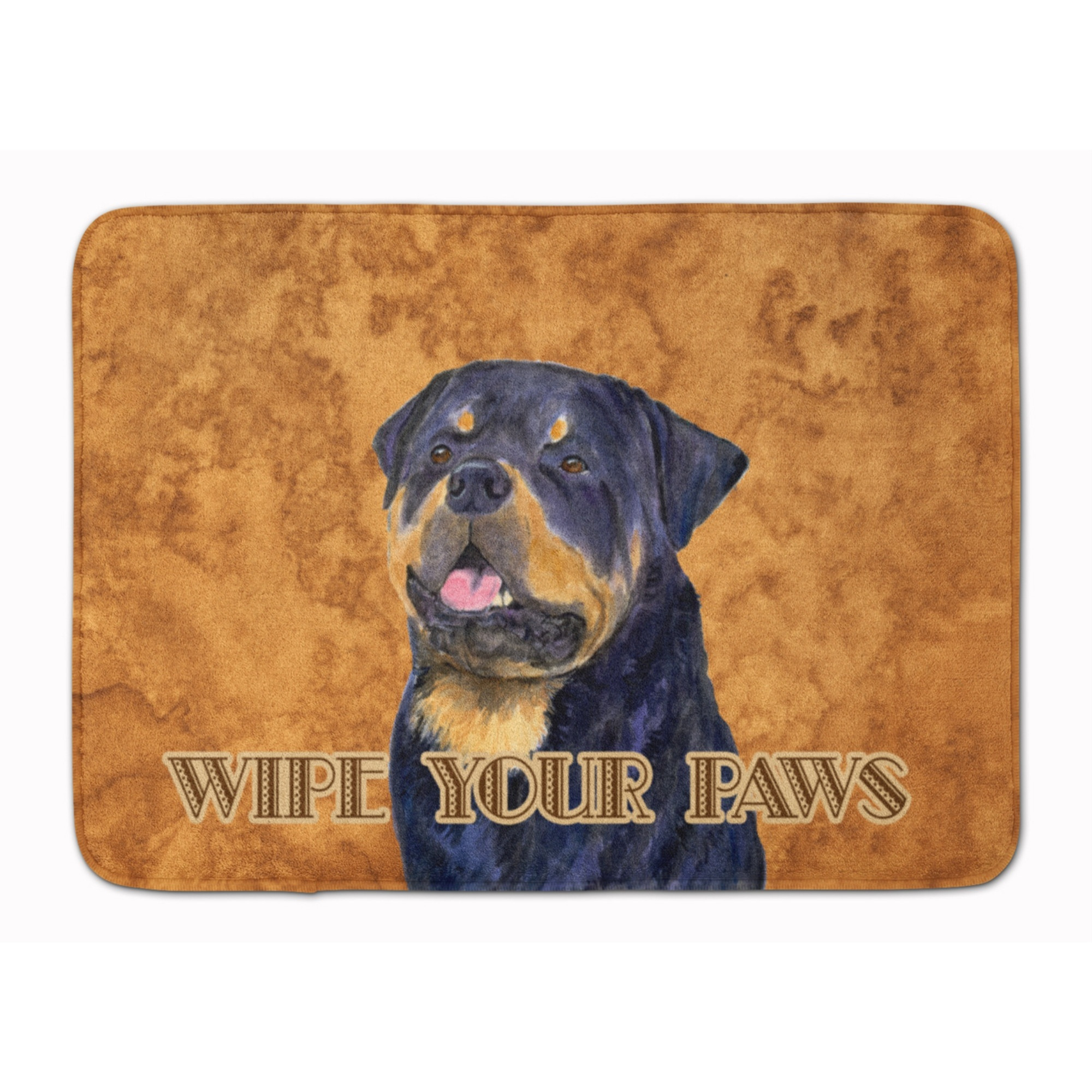 &quotCaroline's Treasures Rottweiler Wipe your Paws Floor Mat, 19"" x 27"", Multicolor"