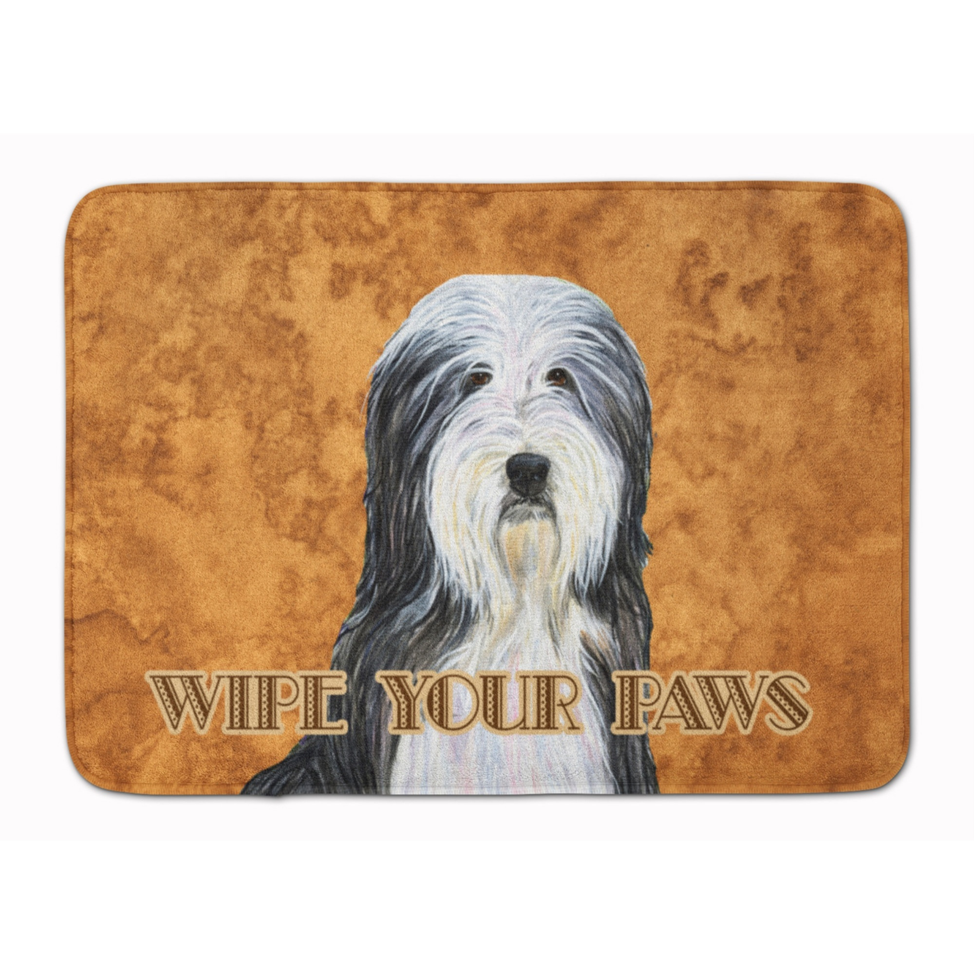 &quotCaroline's Treasures Bearded Collie Wipe your Paws Floor Mat, 19"" x 27"", Multicolor"