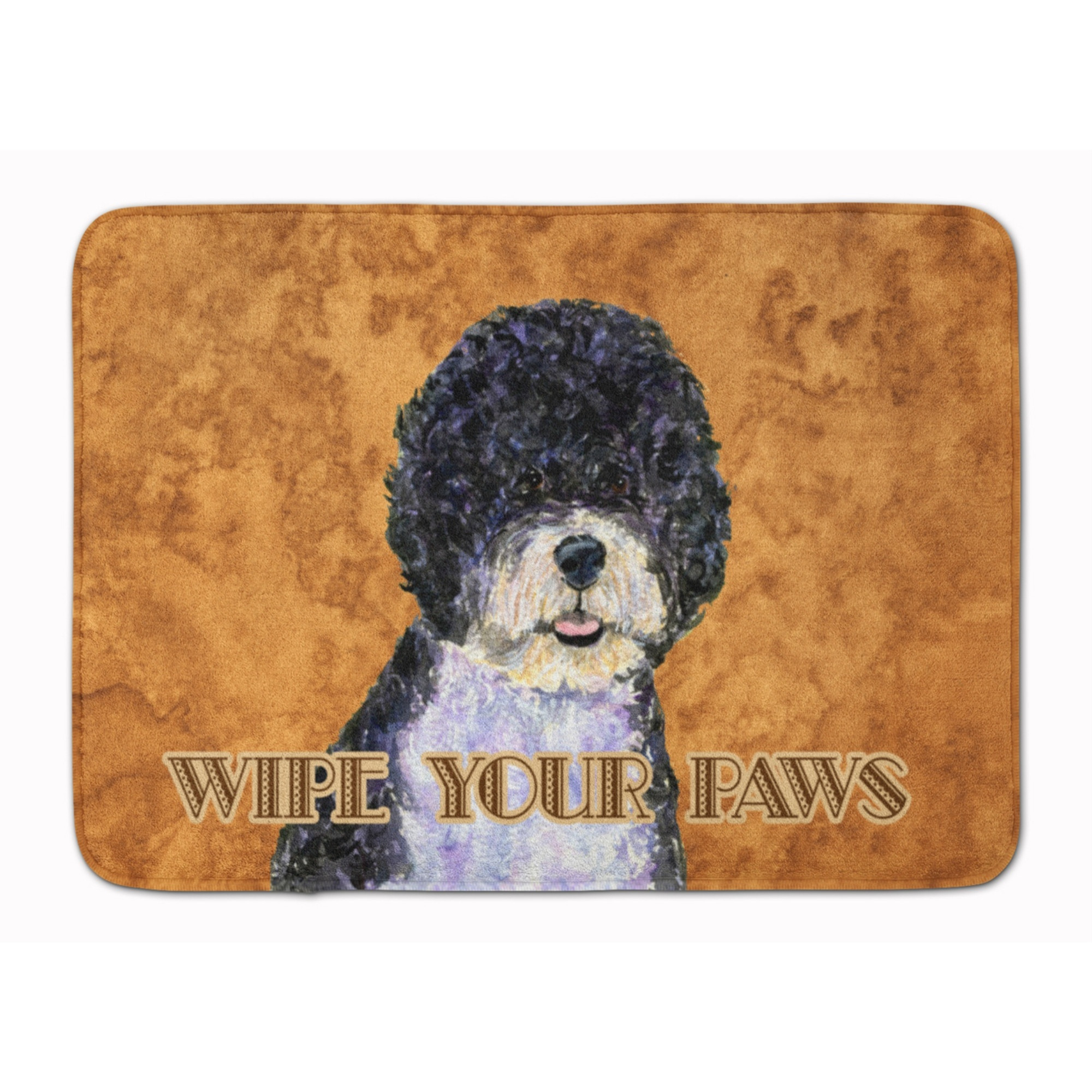&quotCaroline's Treasures Portuguese Water Dog Wipe your Paws Floor Mat, 19"" x 27"", Multicolor"