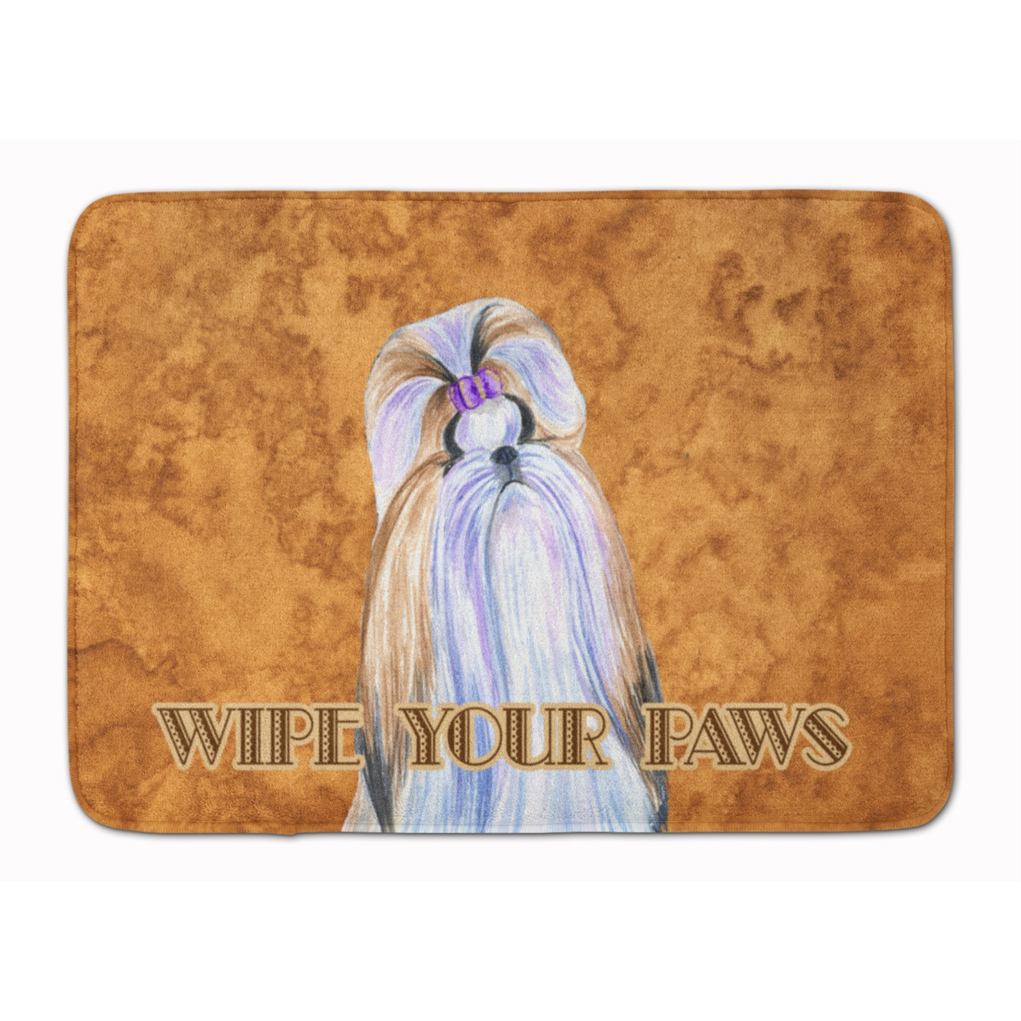 &quotCaroline's Treasures Shih Tzu Wipe your Paws Floor Mat, 19"" x 27"", Multicolor"