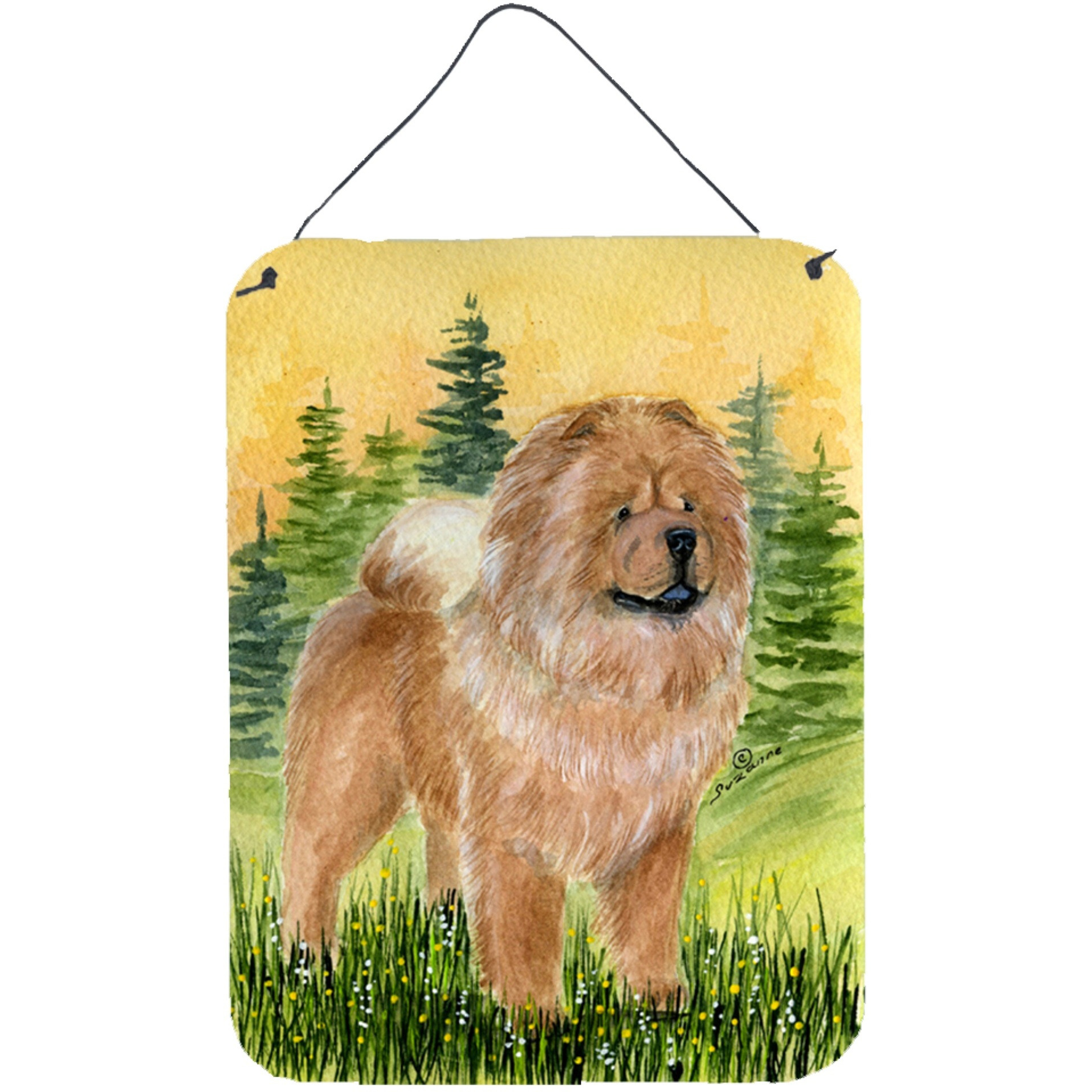 &quotCaroline's Treasures SS7004DS1216 Chow Chow Aluminium Metal Wall or Door Hanging Prints, 16"" x 12"", Multicolor"