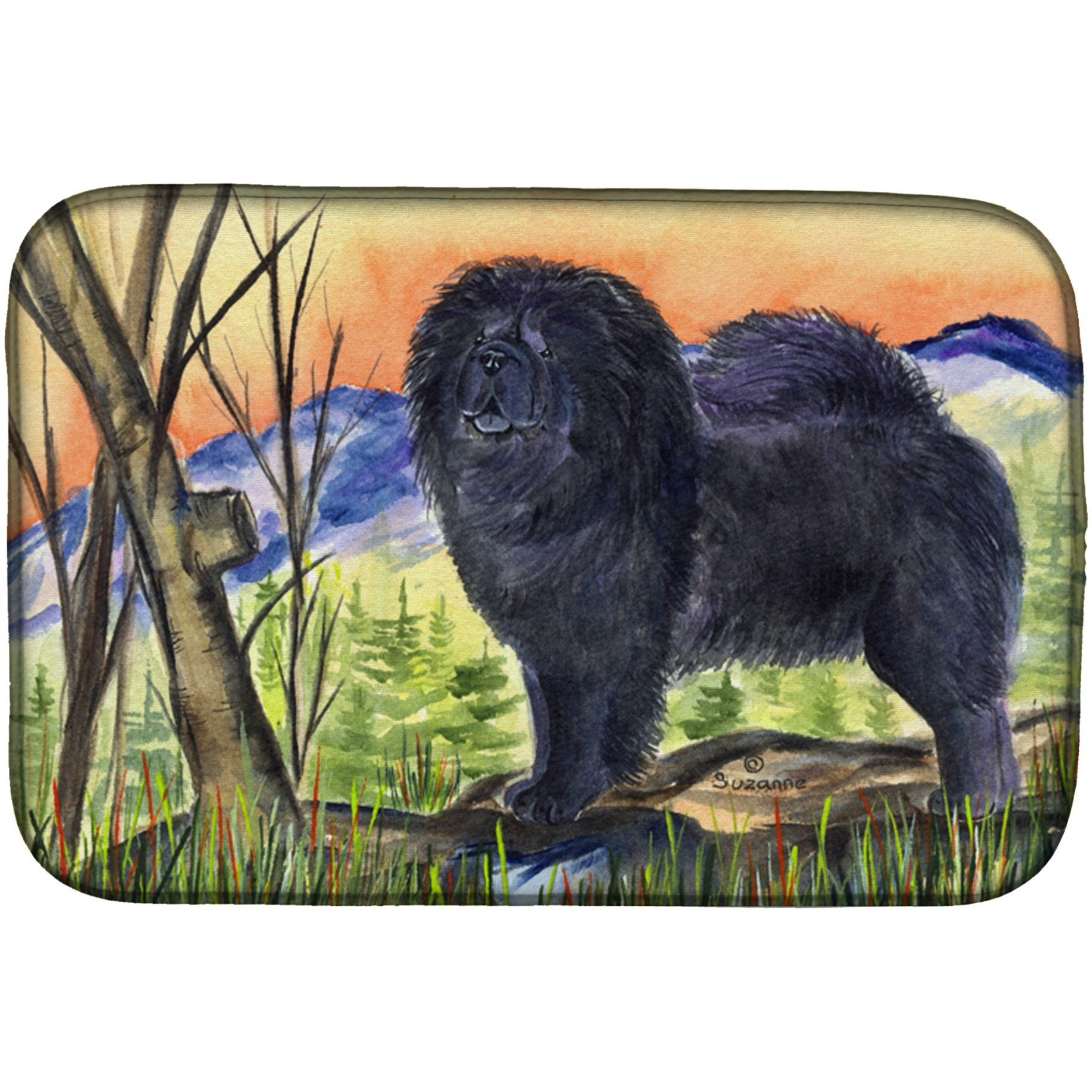 &quotCaroline's Treasures SS7005DDM Dish Drying Mat, 14"" x 21"", Multicolor"