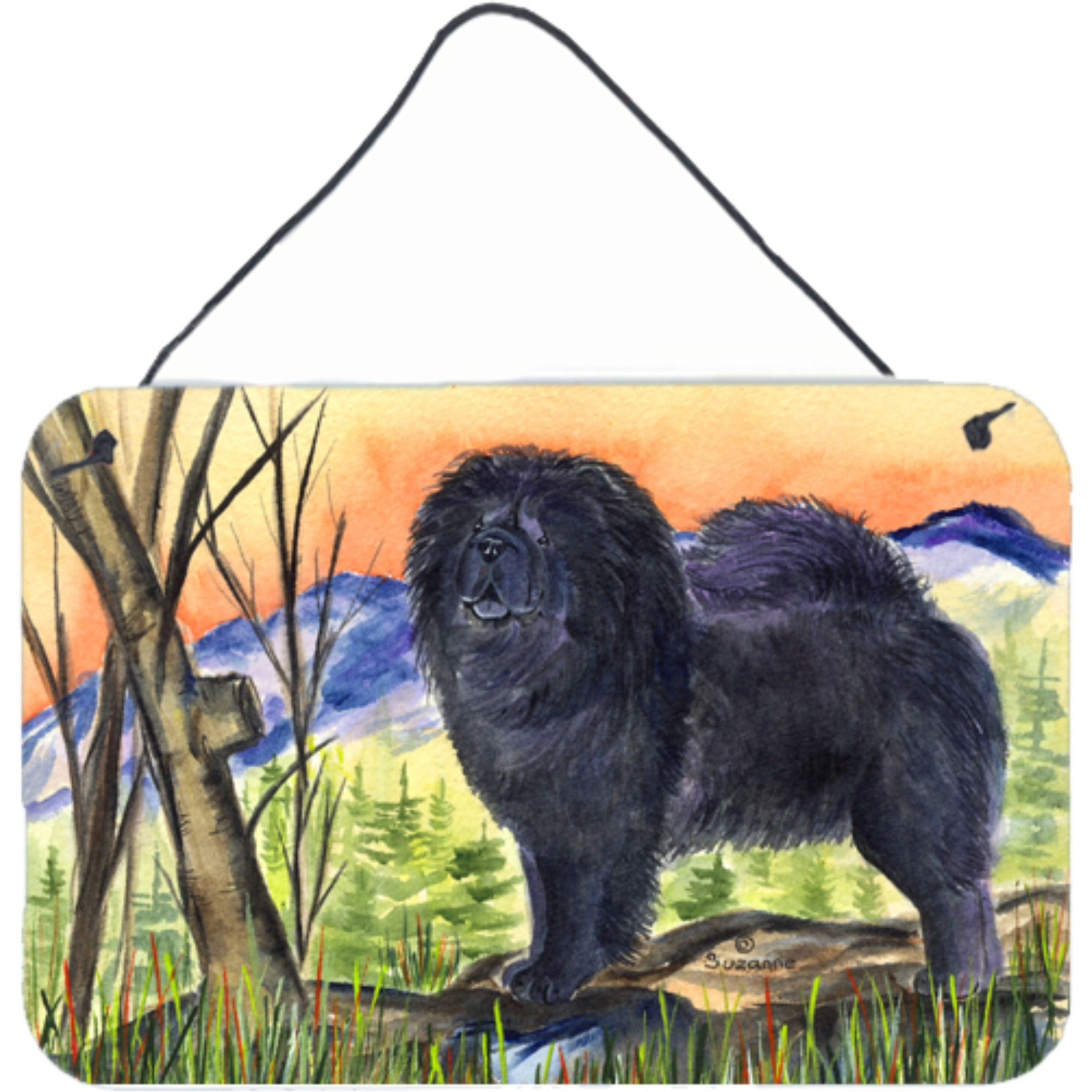 &quotCaroline's Treasures SS7005DS812 Chow Chow Indoor Aluminum Metal Wall or Door Hanging Prints, 8 x 12"", Multicolor"