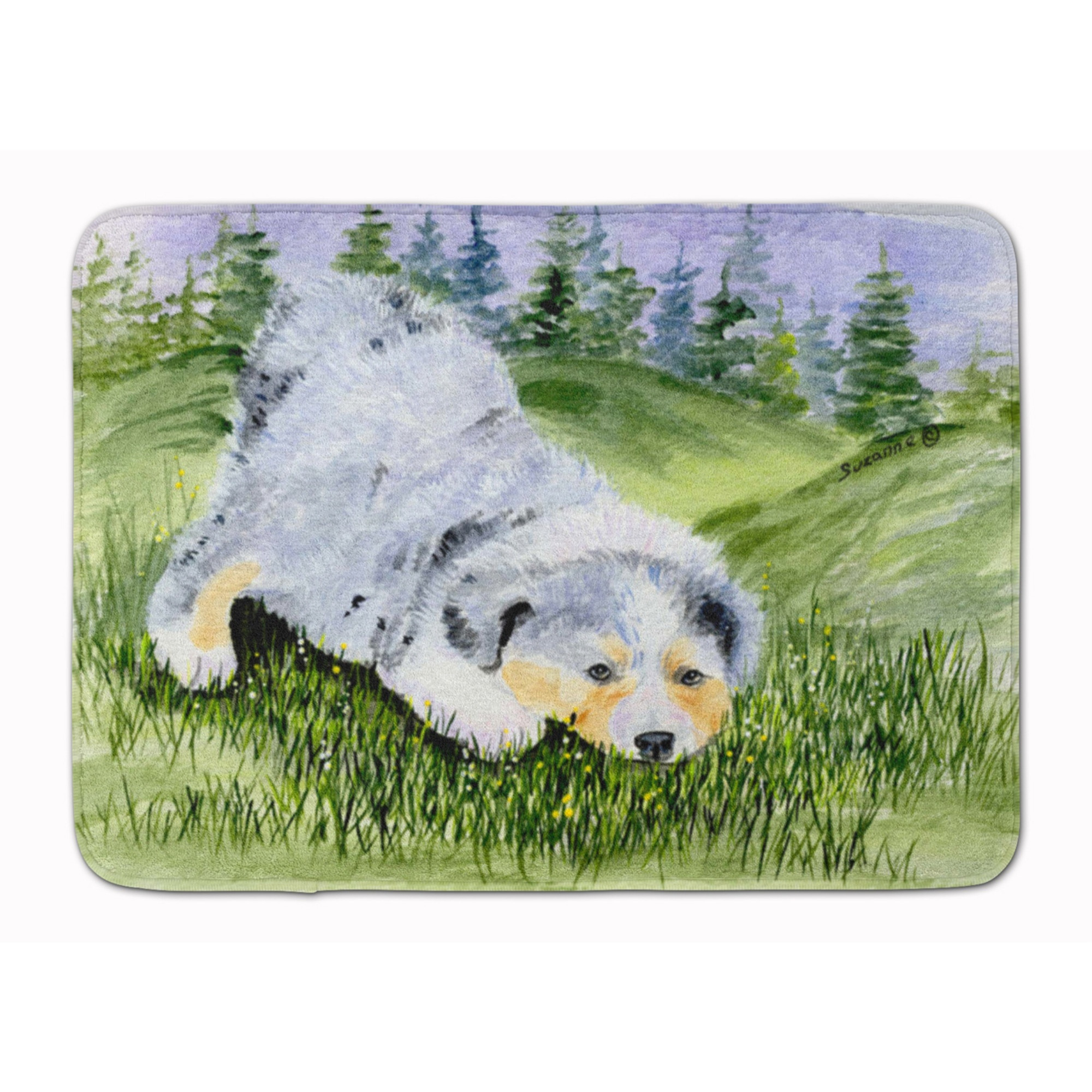 &quotCaroline's Treasures Australian Shepherd Floor Mat, 19"" x 27"", Multicolor"