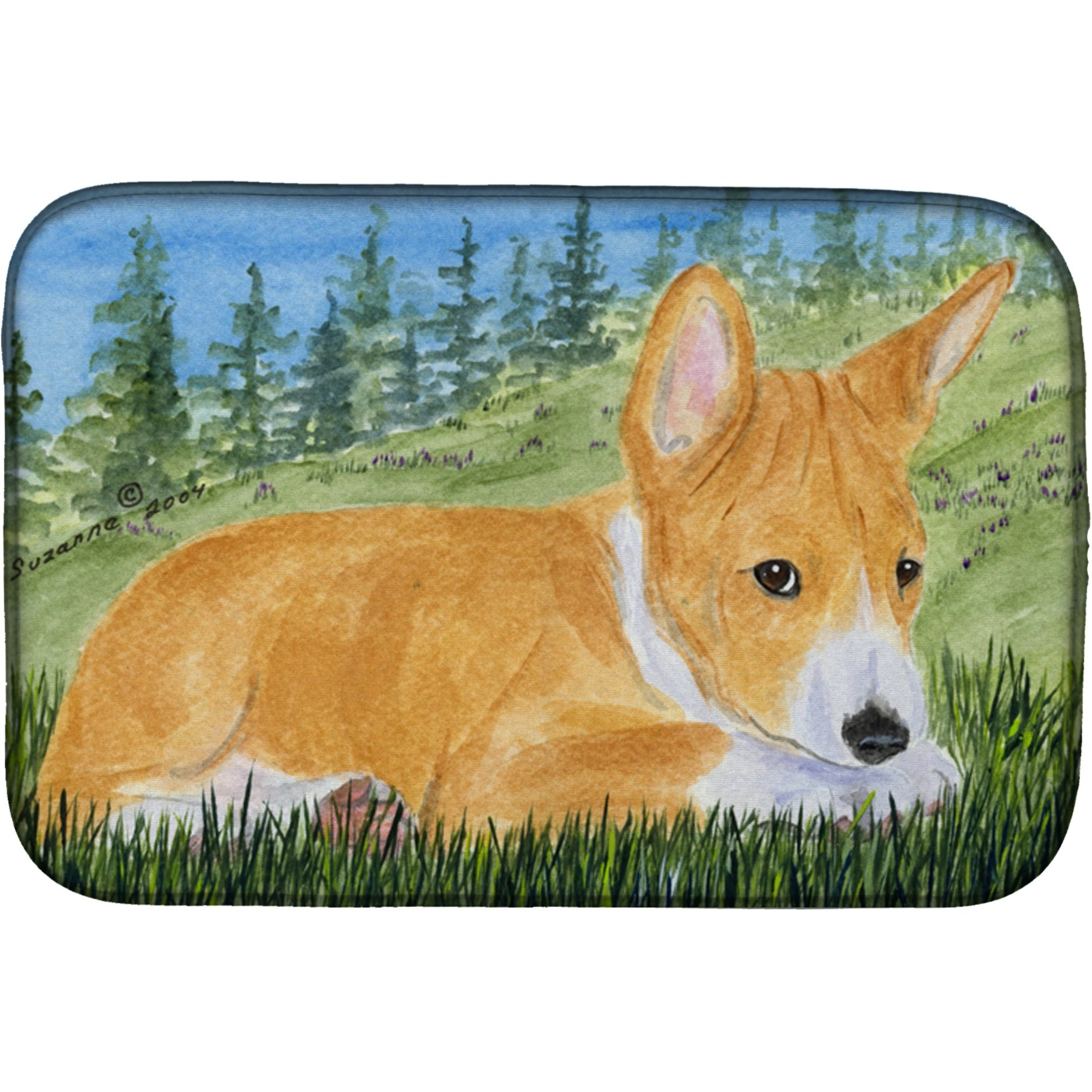 &quotCaroline's Treasures Basenji Dish Drying Mat, 14"" x 21"", Multicolor"