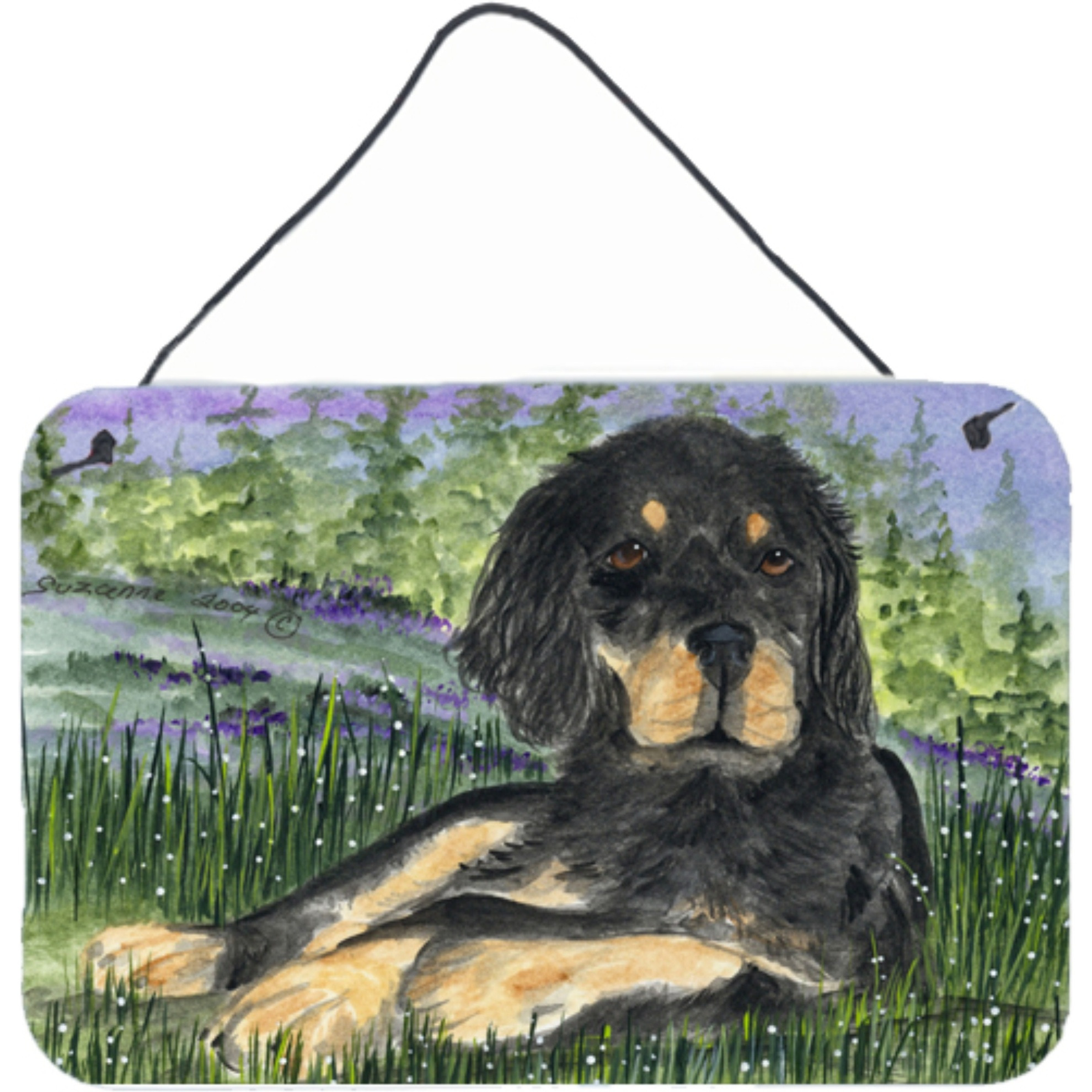 &quotCaroline's Treasures Gordon Setter Indoor Aluminum Metal Wall or Door Hanging Prints, 8 x 12"", Multicolor"