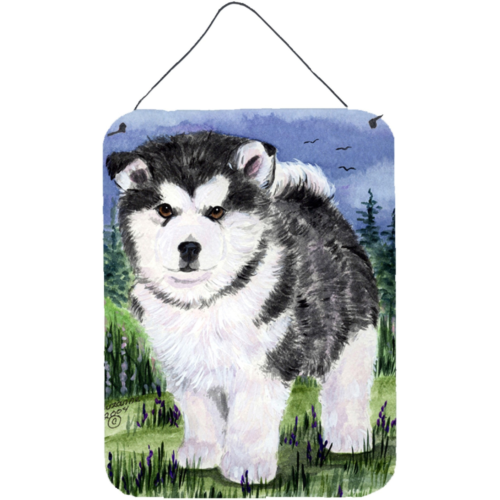 &quotCaroline's Treasures Alaskan Malamute Aluminium Metal Wall or Door Hanging Prints, 16"" x 12"", Multicolor"