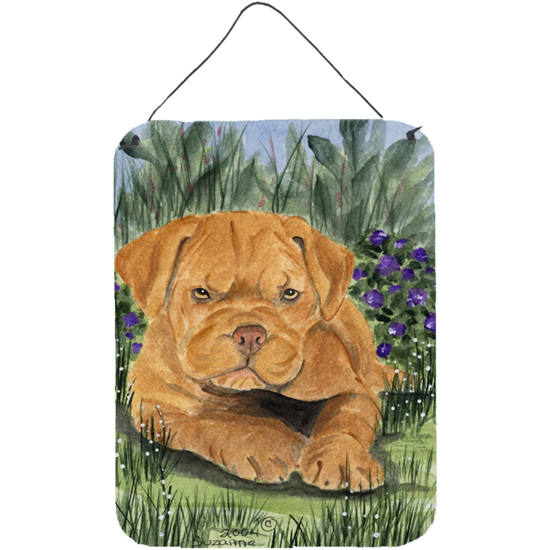 &quotCaroline's Treasures SS8032DS1216 Dogue De Bordeaux Aluminium Metal Wall or Door Hanging Prints, 16"" x 12"", Multicolor"